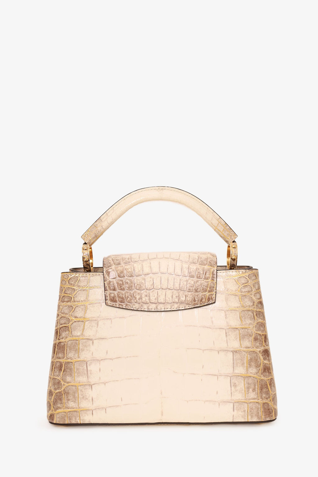 Louis Vuitton 2022 Himalayan Niloticus Crocodile Capucines BB Top Handle 1ith Strap