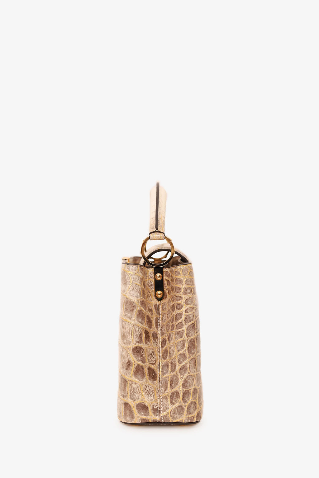 Louis Vuitton 2022 Himalayan Niloticus Crocodile Capucines BB Top Handle 1ith Strap
