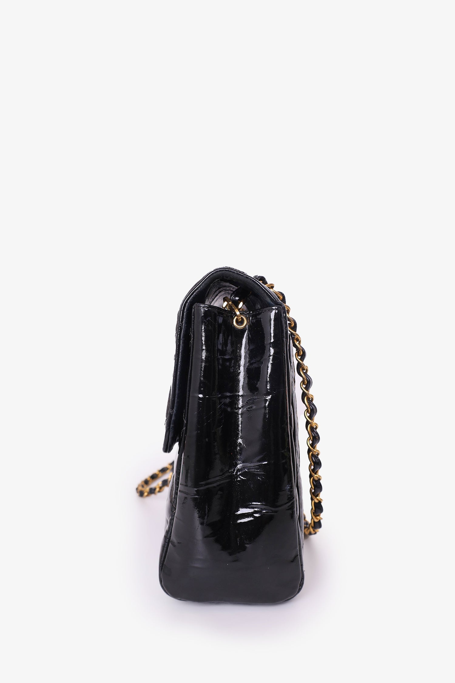 Pre-Loved Chanel™ 1994 Quilted Patent Leather CC Flap Bag