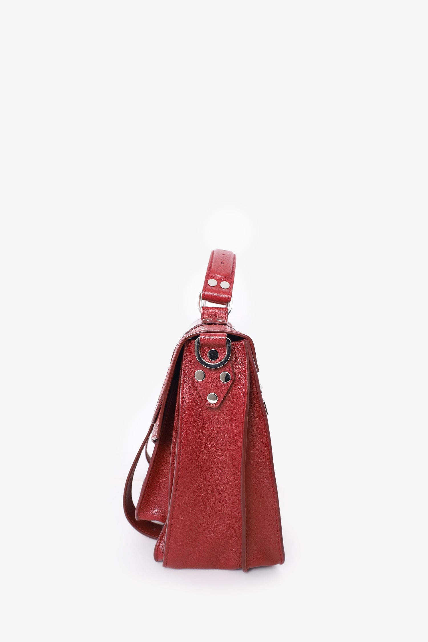 Proenza Schouler Red Leather Ps1 Tiny Shoulder Bag