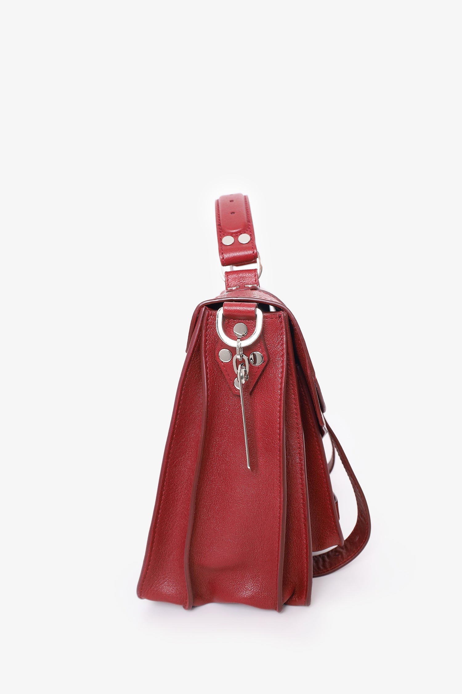 Proenza Schouler Red Leather Ps1 Tiny Shoulder Bag