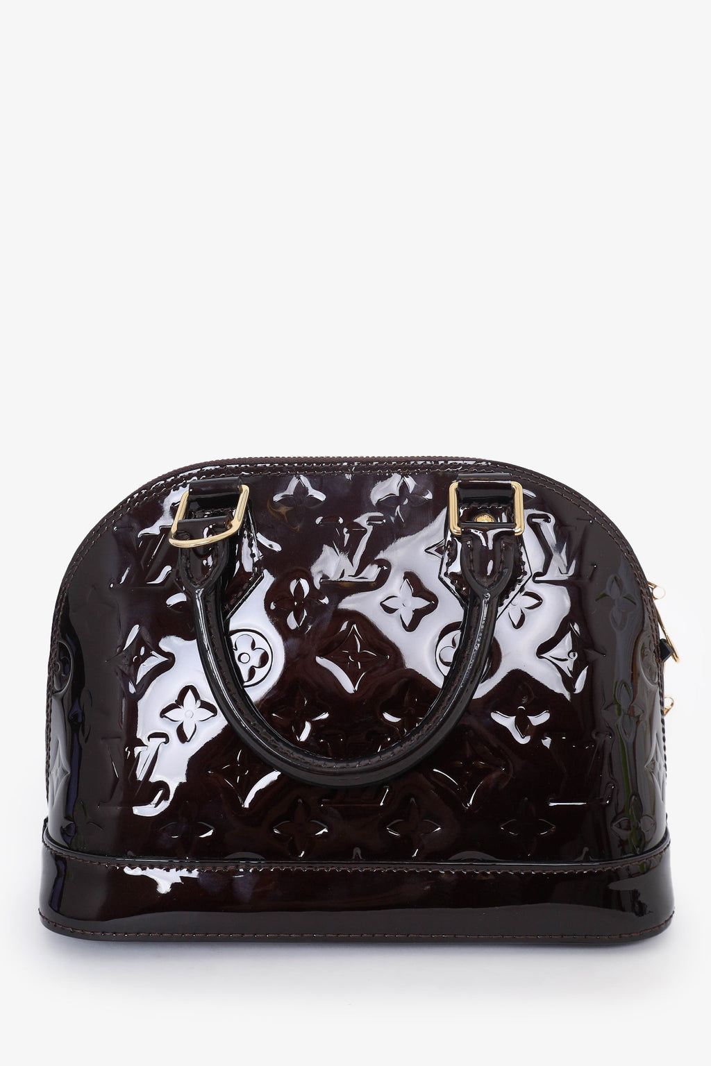 Louis Vuitton 2018 Amarante Vernis Alma BB Bag with Strap