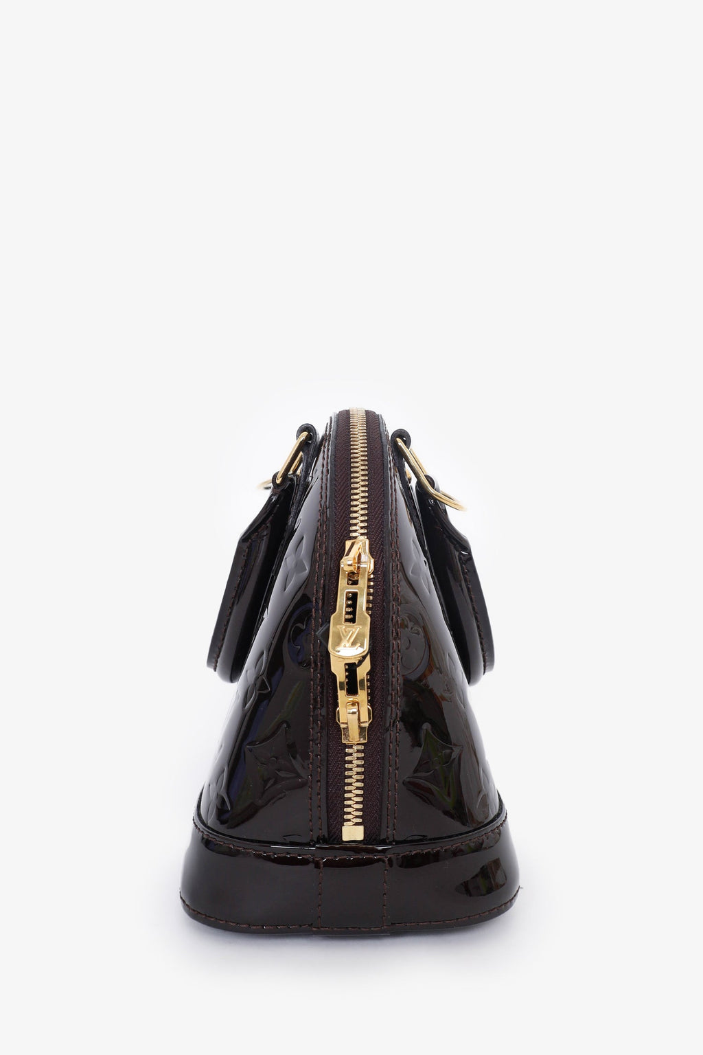 Louis Vuitton 2018 Amarante Vernis Alma BB Bag with Strap