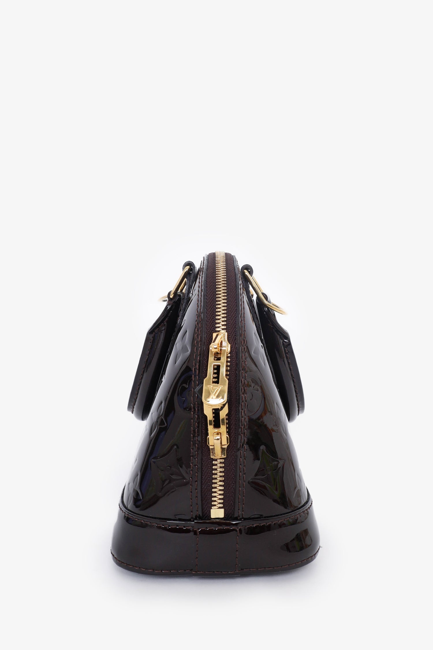 Louis Vuitton 2018 Amarante Vernis Alma BB Bag with Strap