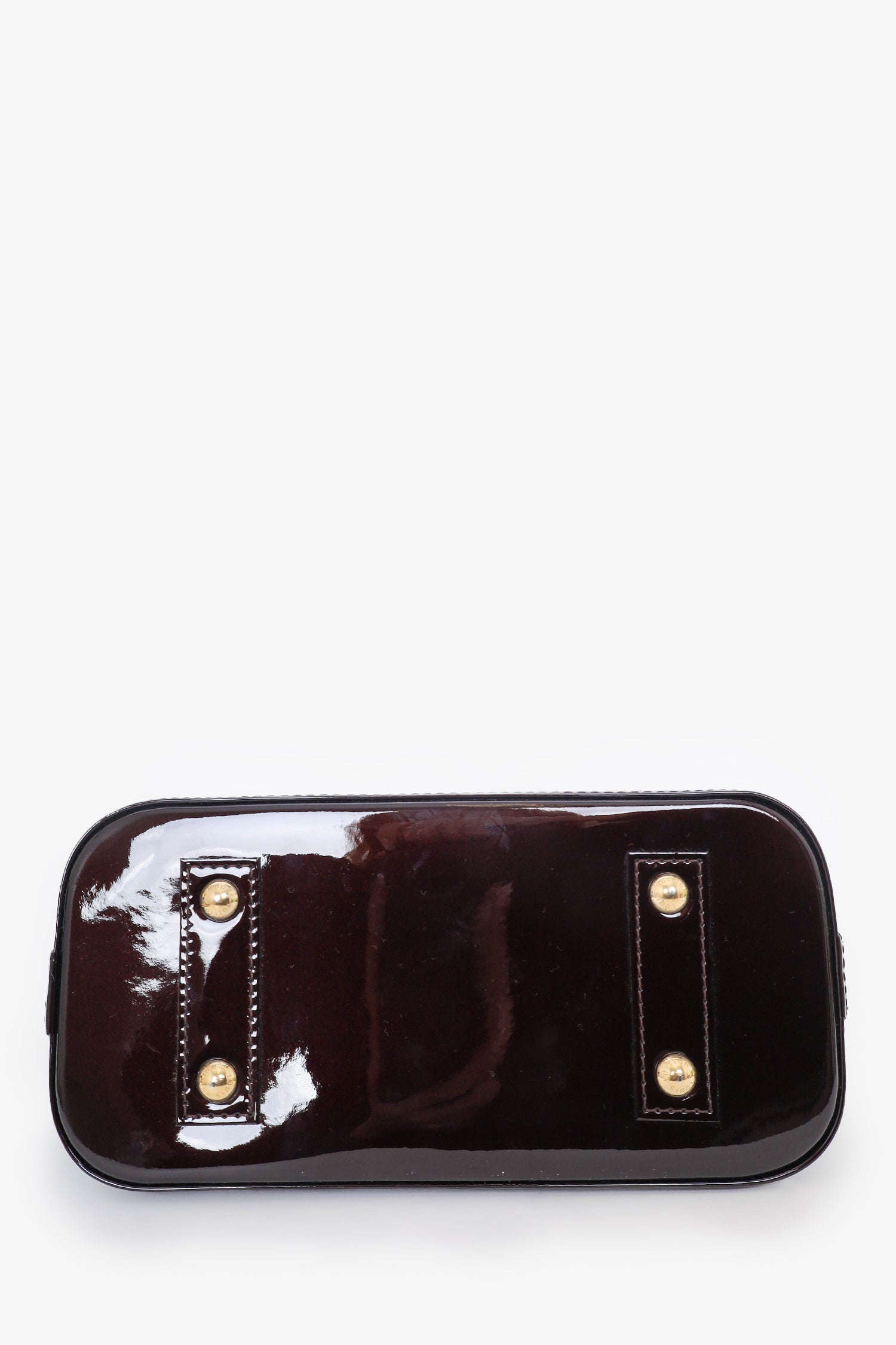 Louis Vuitton 2018 Amarante Vernis Alma BB Bag with Strap