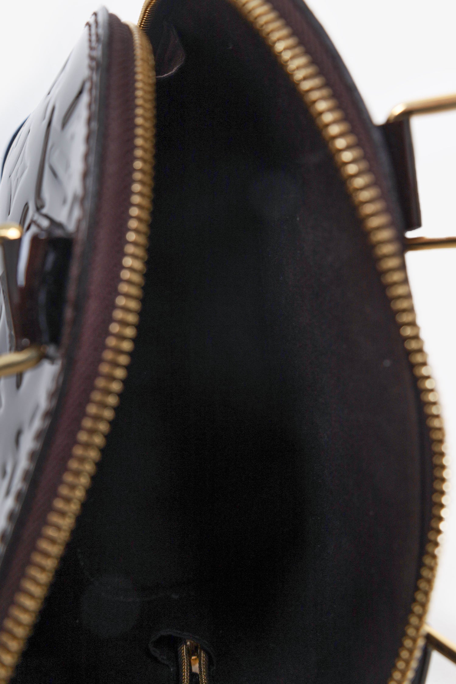 Louis Vuitton 2018 Amarante Vernis Alma BB Bag with Strap