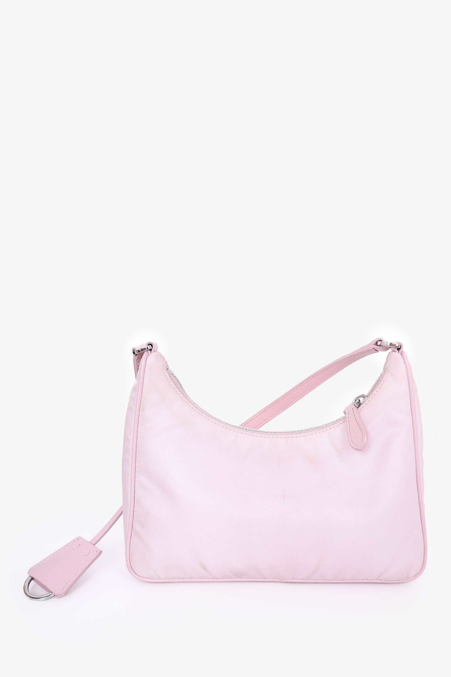 Prada Rosa Tessuto Nylon Saffiano Mini Re-Edition 2005 Bag