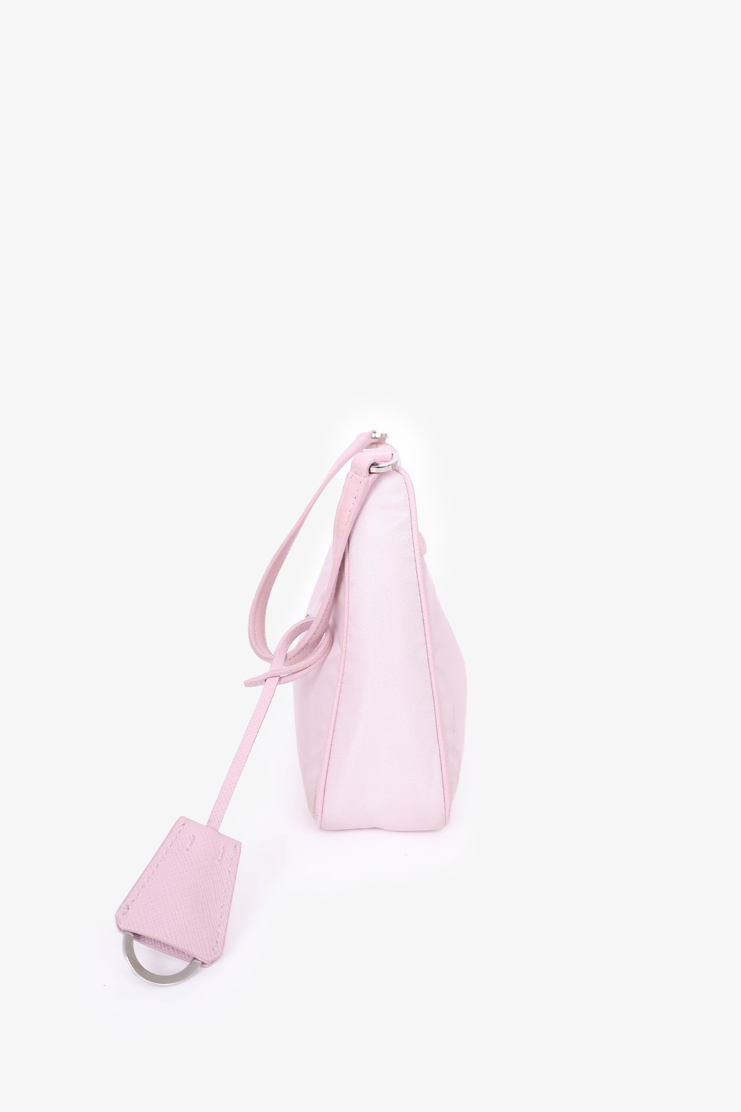 Prada Rosa Tessuto Nylon Saffiano Mini Re-Edition 2005 Bag