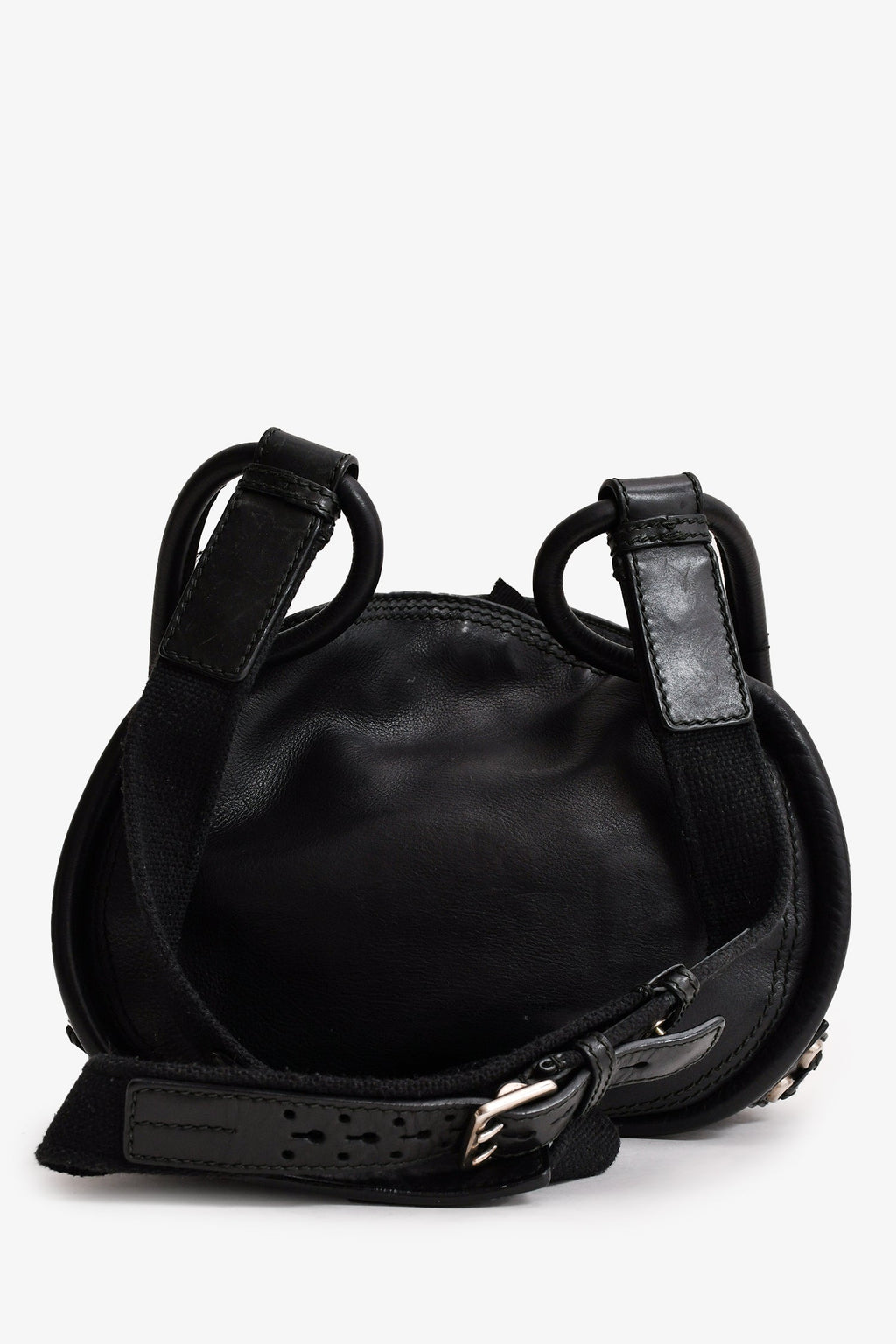 Christian Dior 2010 Black Leather Lattice Crossbody Bag (As Is)