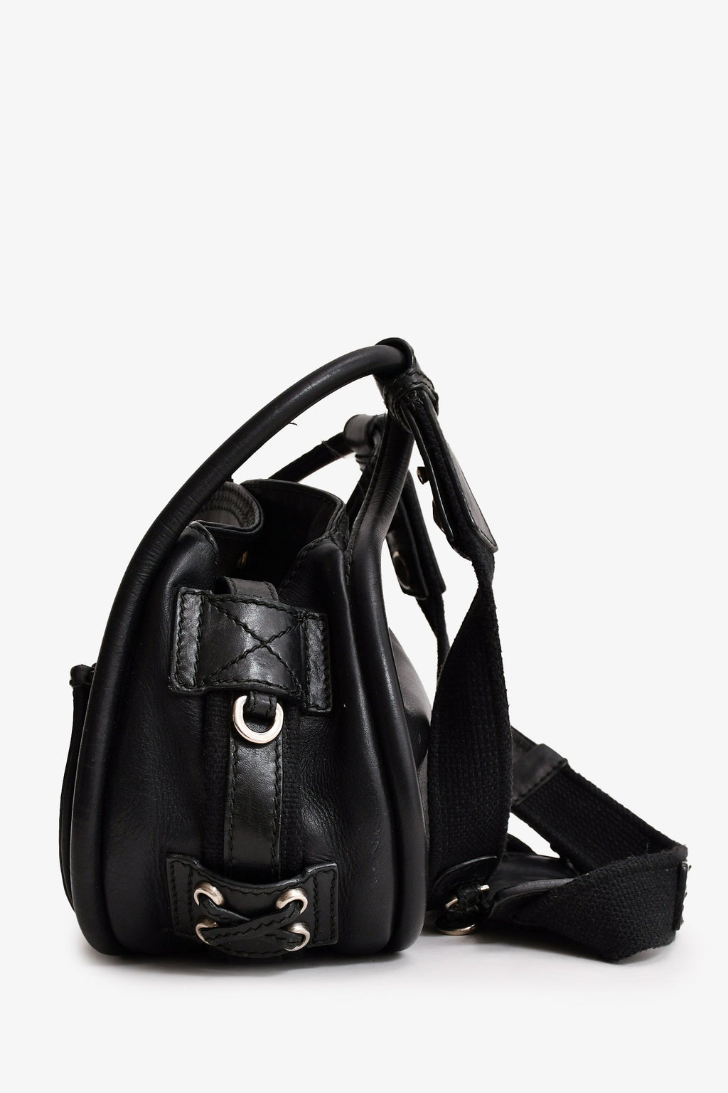 Christian Dior 2010 Black Leather Lattice Crossbody Bag (As Is)