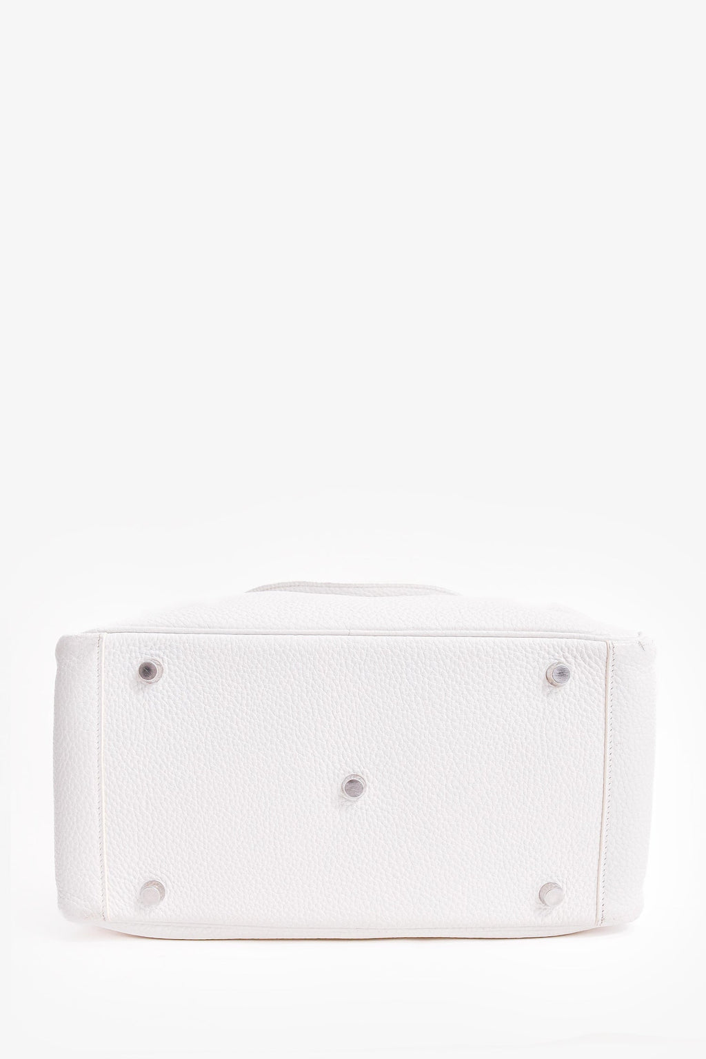Hermès 2008 White Clemence Leather Lindy 30 (As Is)