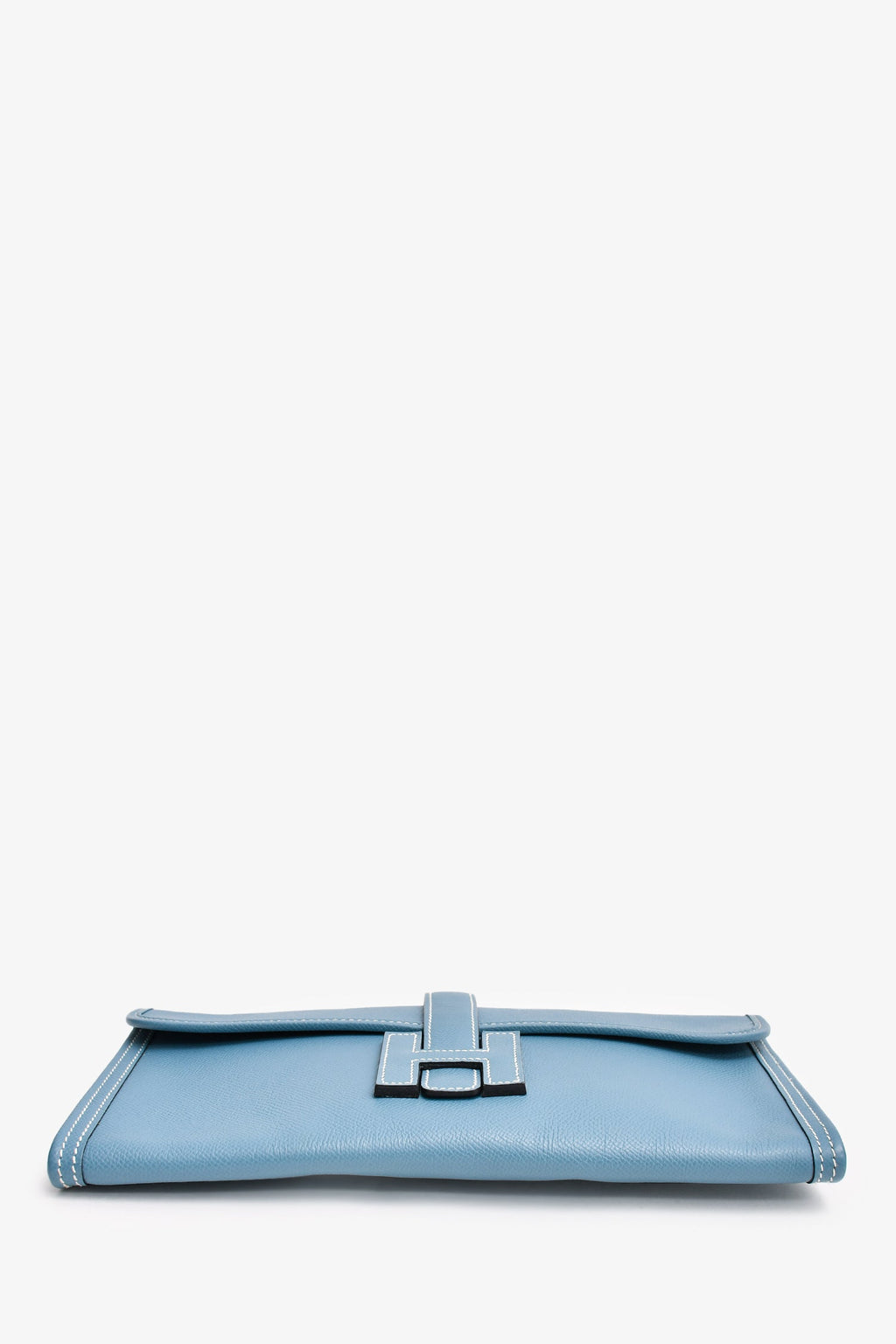 Hermès 2011 Blue Jean Epsom Leather Jige Elan 29 Clutch