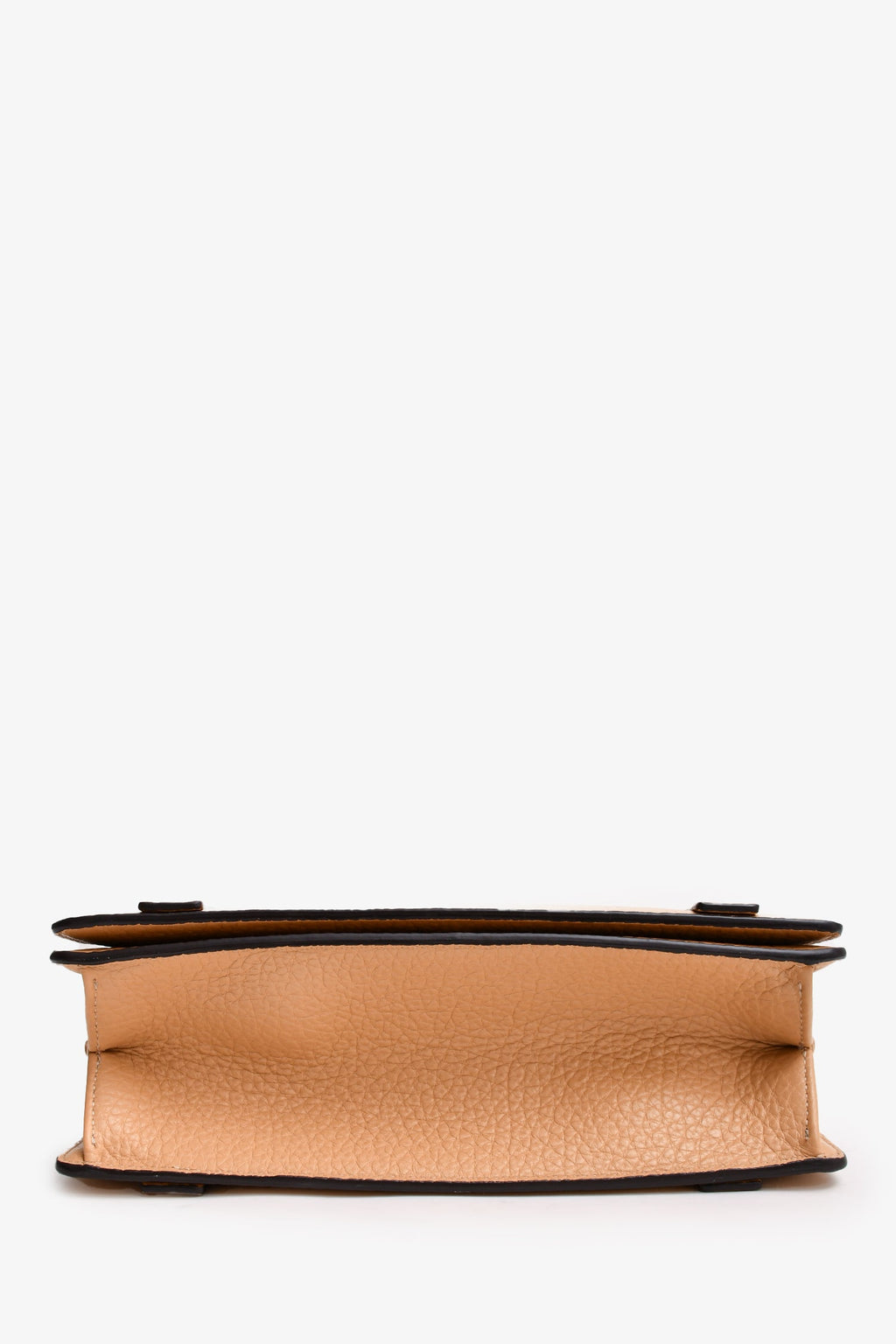 Chloe Brown Leather Ora Medium Crossbody Bag With Chain