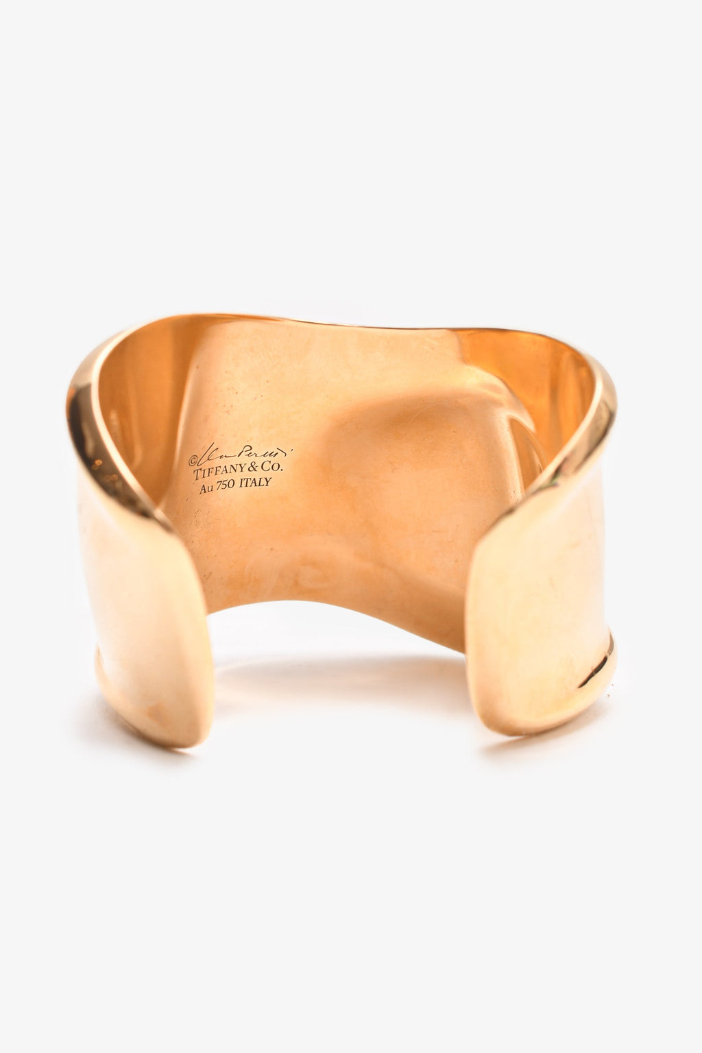 Tiffany & Co. 18K Yellow Gold Elsa Peretti Medium Right Wrist Bone Cuff