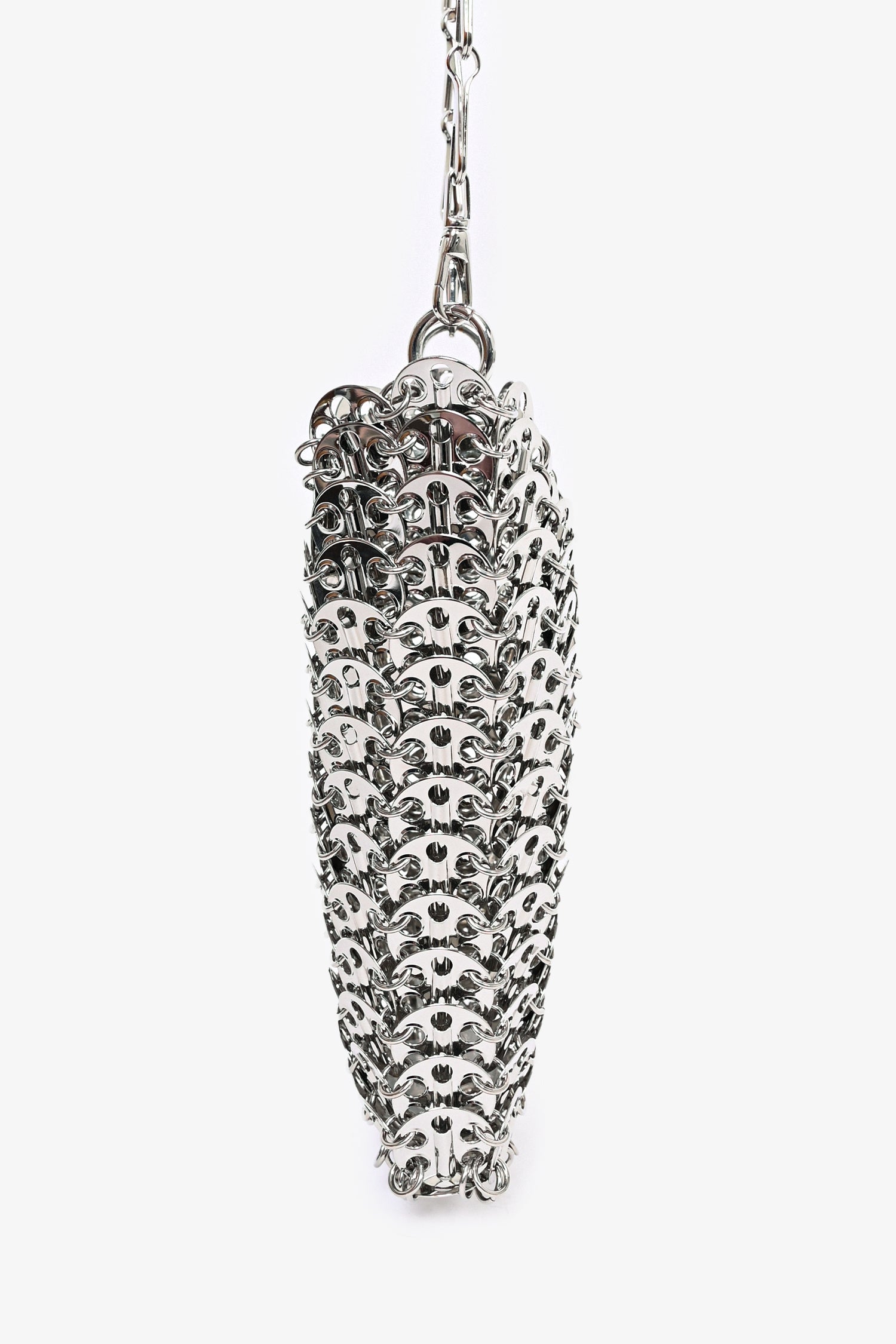 Paco Rabanne Silver Metal Chain Shoulder Bag