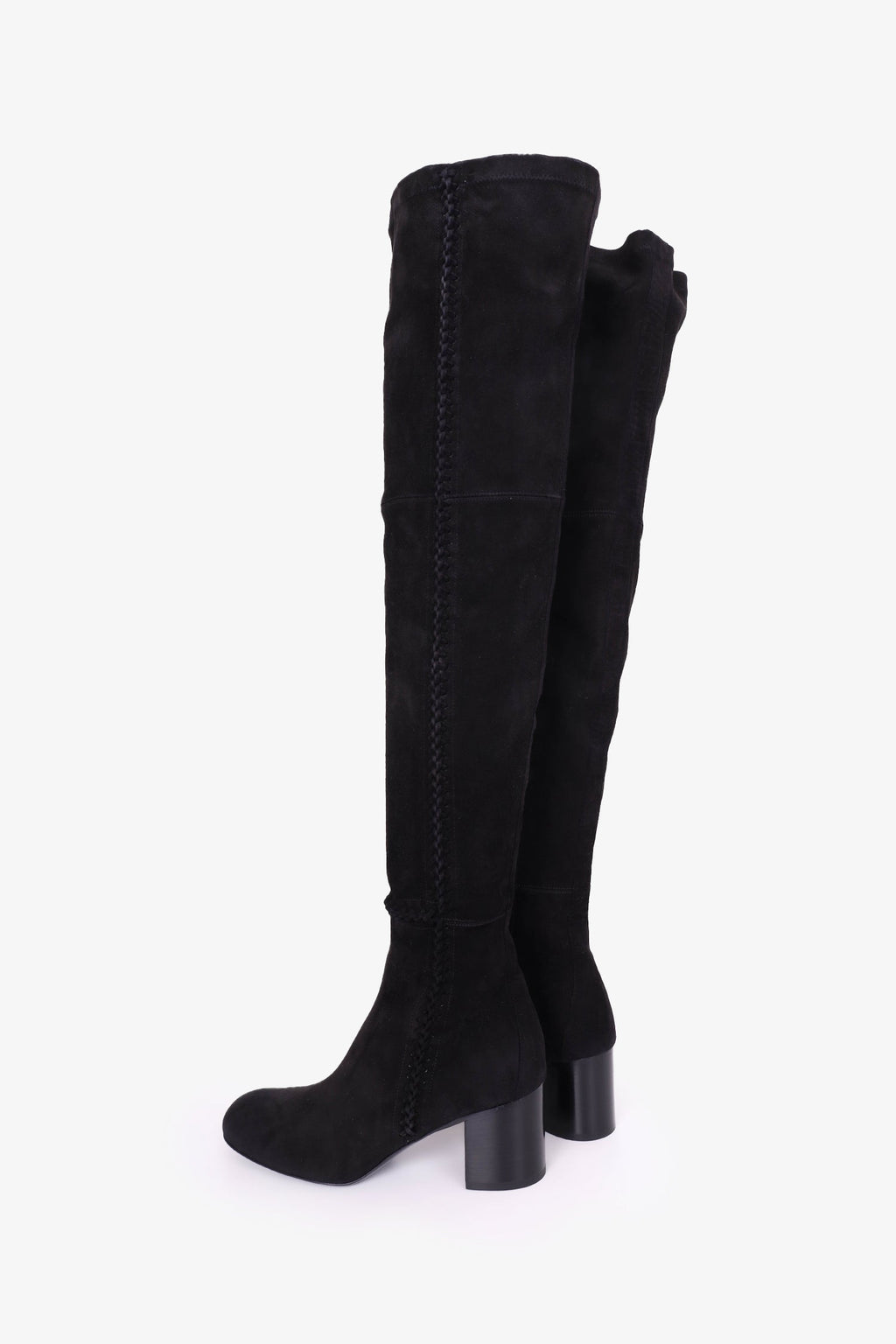 Hermès Black Suede Decibel Boots Size 37