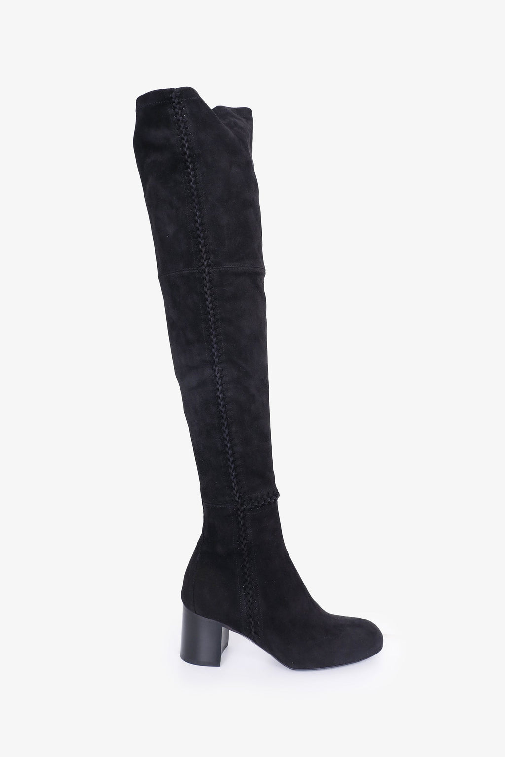Hermès Black Suede Decibel Boots Size 37