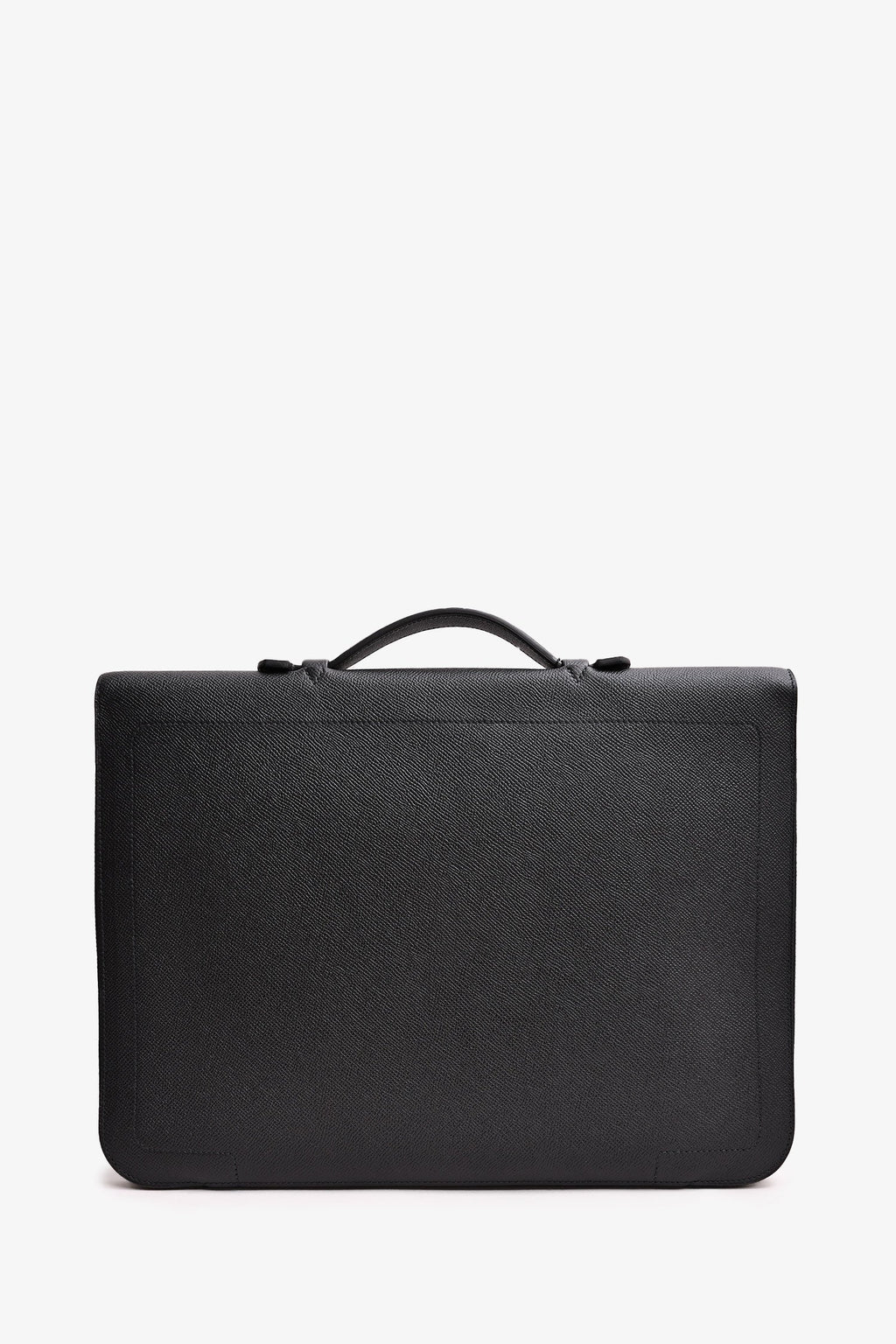 Hermès 2015 Black Epsom Leather Serviette 57 Briefcase