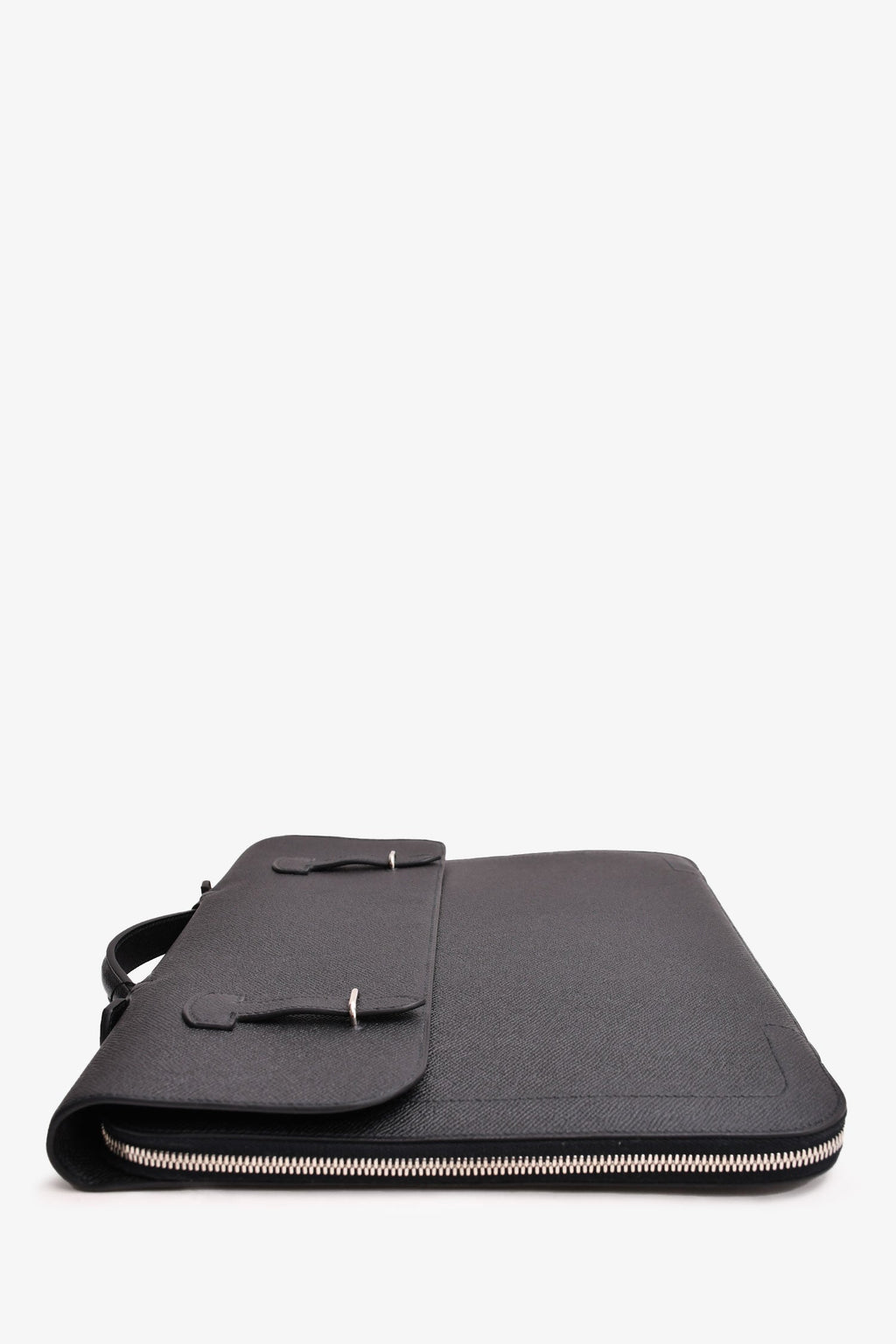 Hermès 2015 Black Epsom Leather Serviette 57 Briefcase