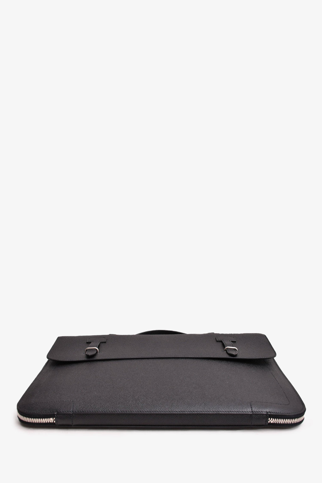 Hermès 2015 Black Epsom Leather Serviette 57 Briefcase