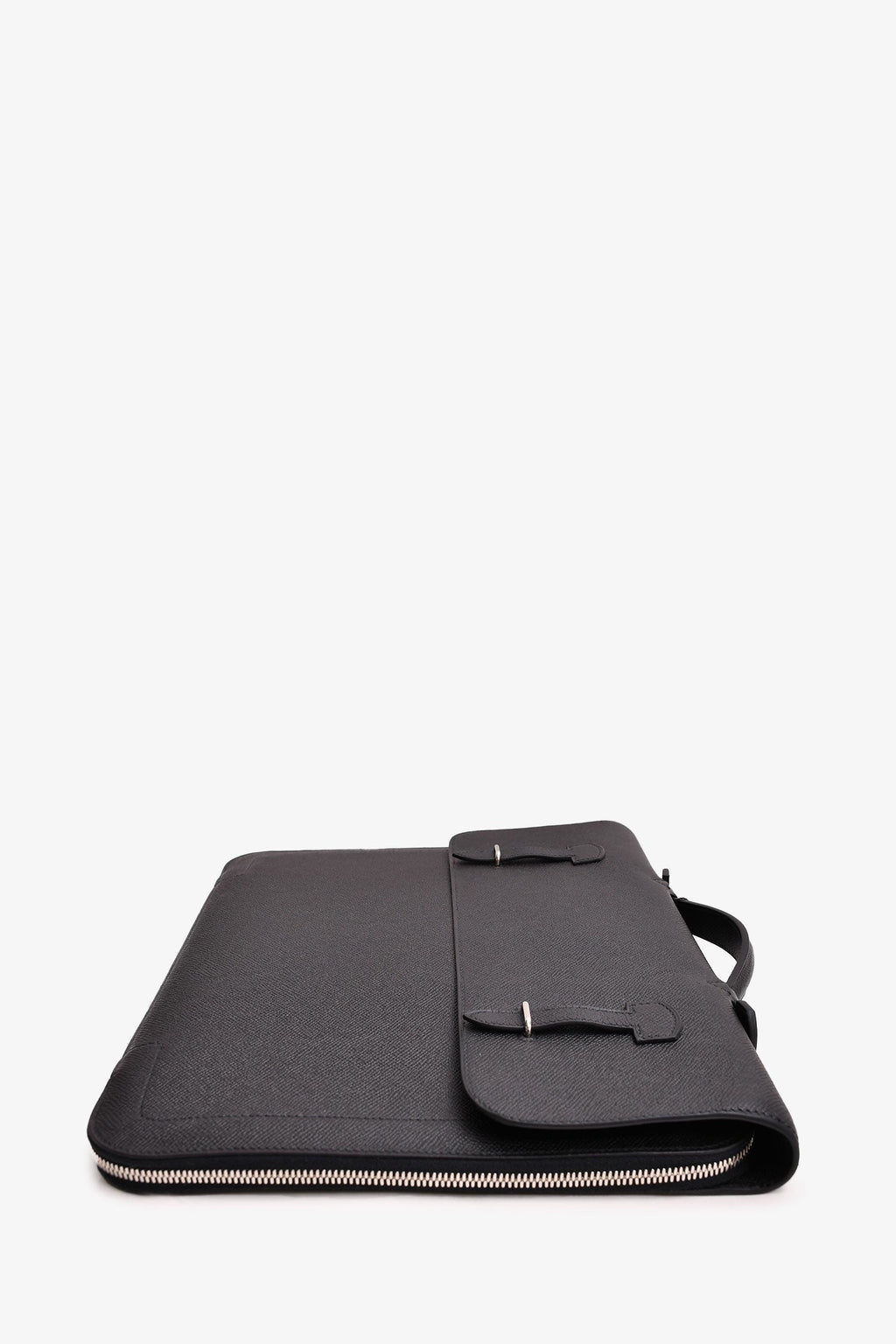 Hermès 2015 Black Epsom Leather Serviette 57 Briefcase