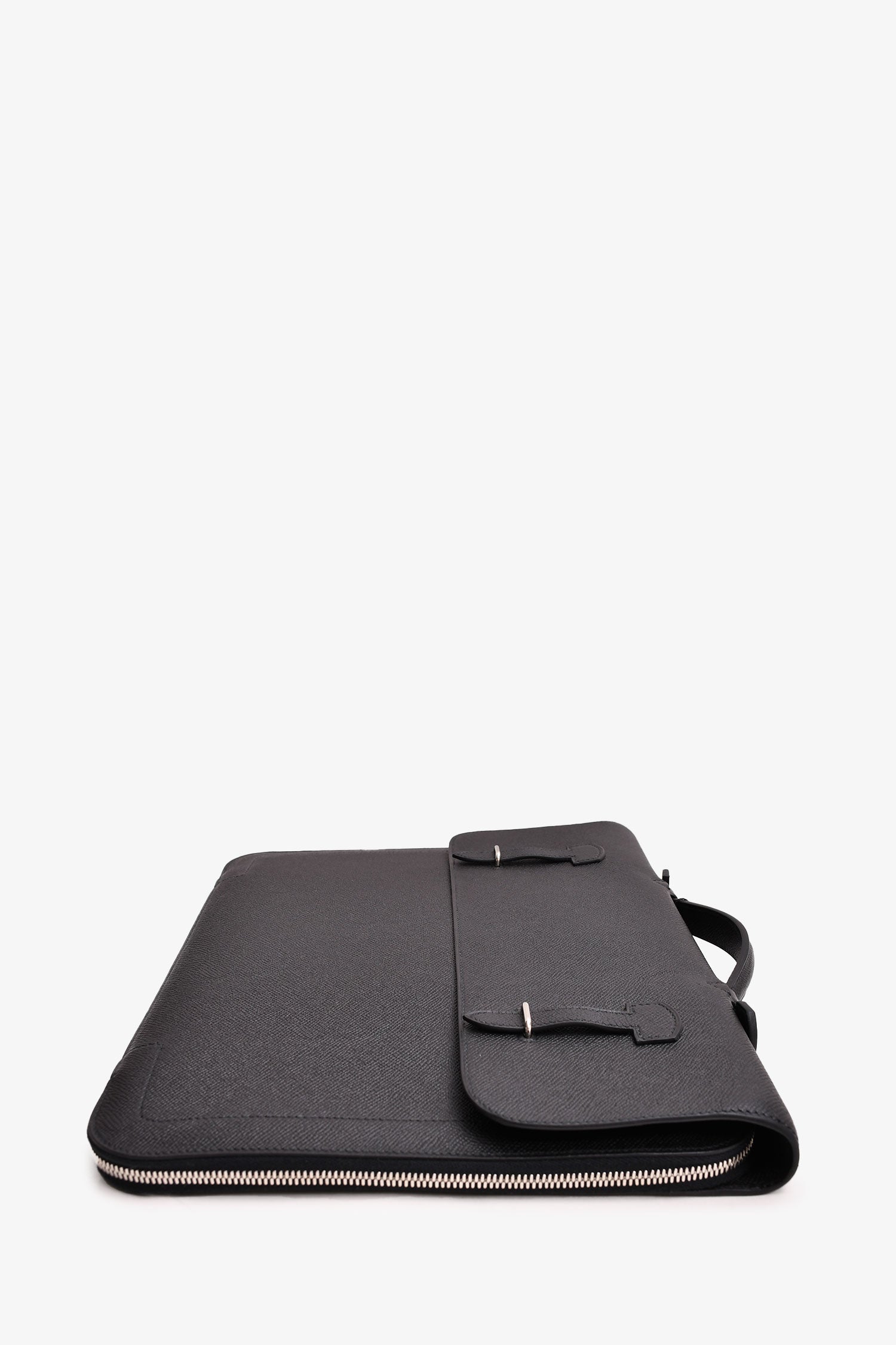 Hermès 2015 Black Epsom Leather Serviette 57 Briefcase