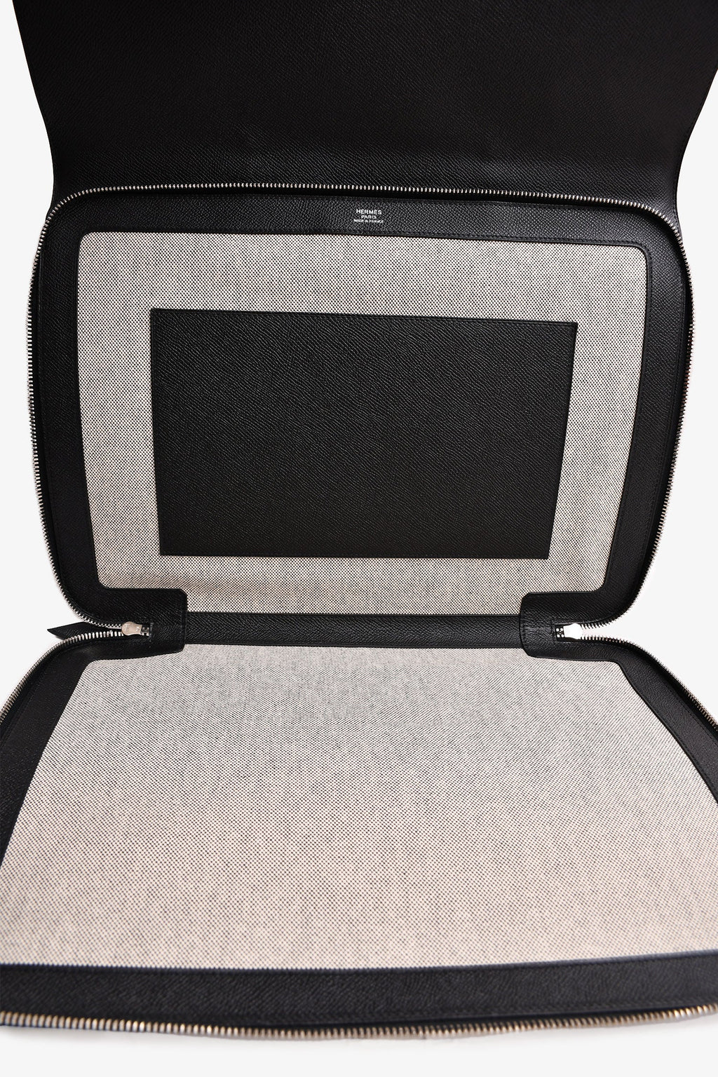 Hermès 2015 Black Epsom Leather Serviette 57 Briefcase