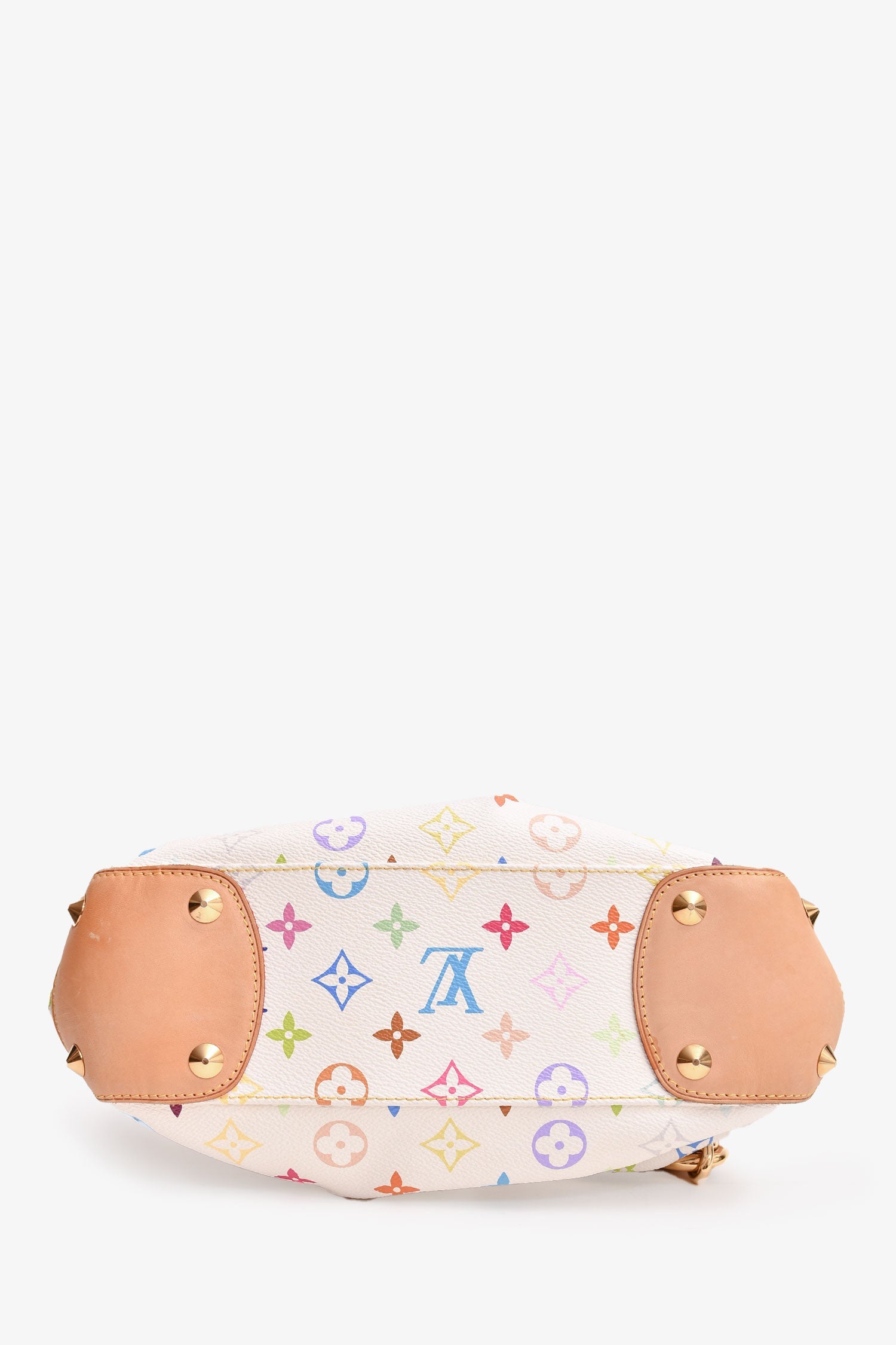 Louis Vuitton 2011 White Multicoloured Judy PM Handbag with Chain