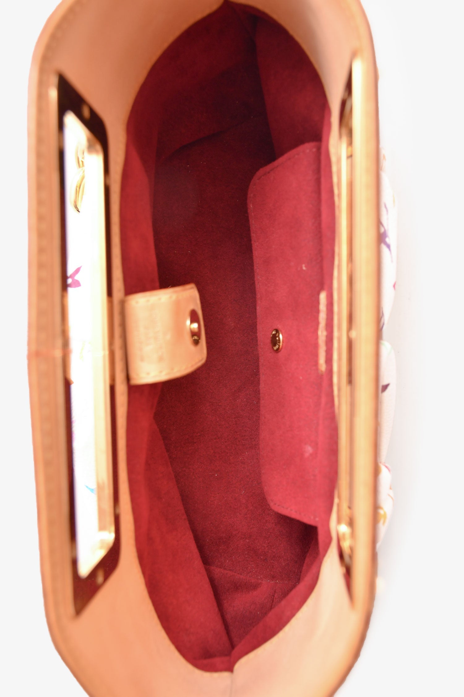 Louis Vuitton 2011 White Multicoloured Judy PM Handbag with Chain