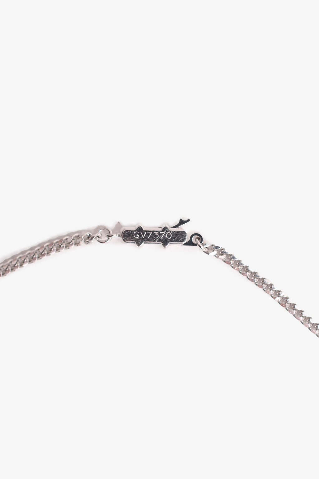 Cartier 18K White Gold Diamond Set Logo Pendant Necklace