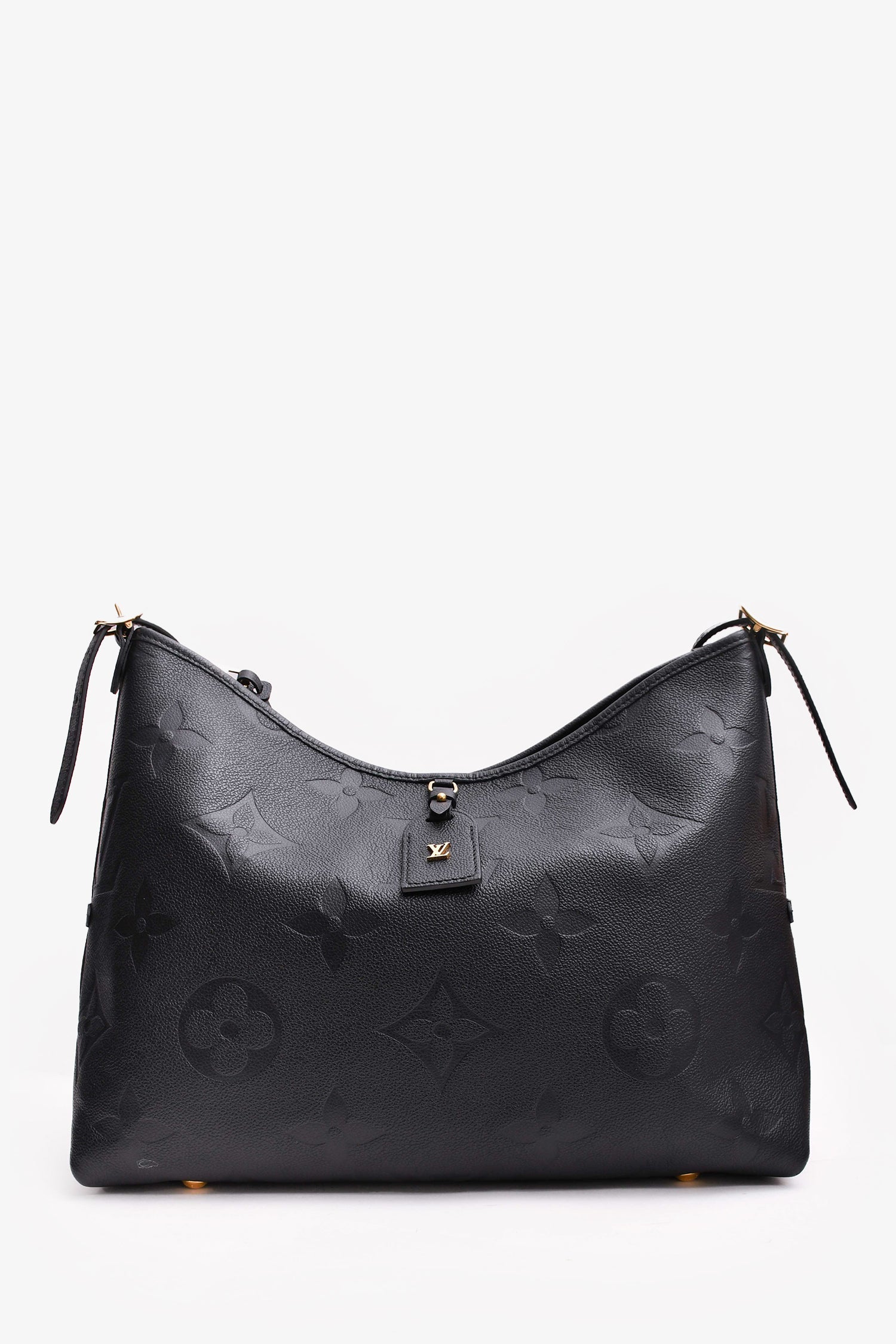Louis Vuitton Black Empreinte Carryall MM Shoulder Bag