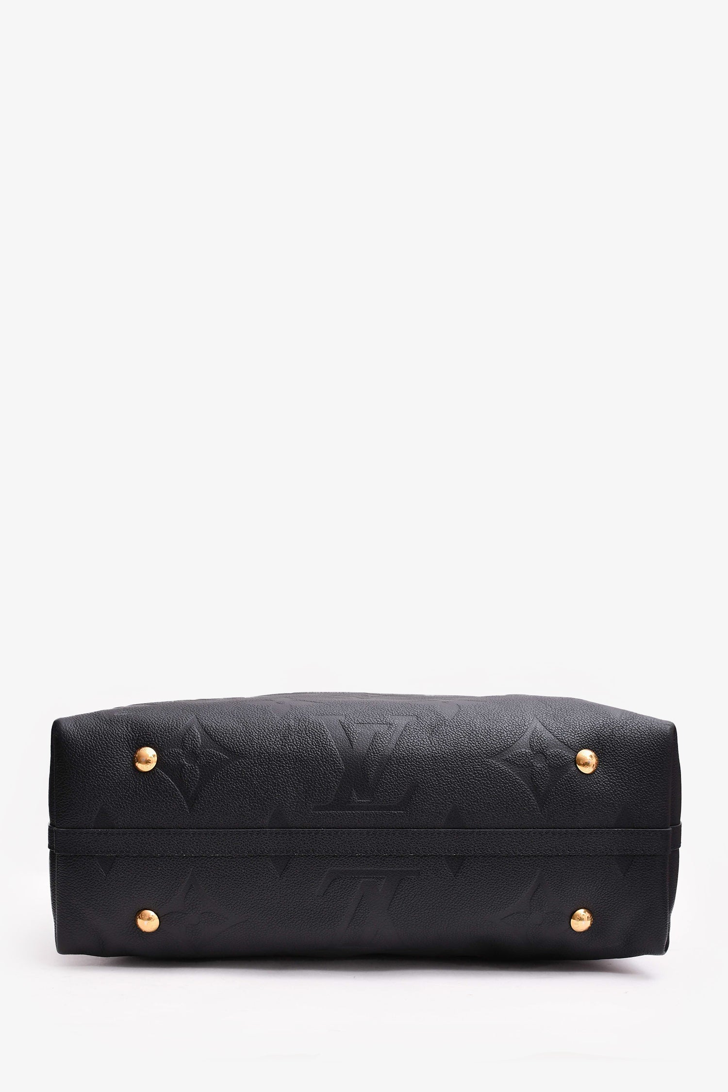 Louis Vuitton Black Empreinte Carryall MM Shoulder Bag