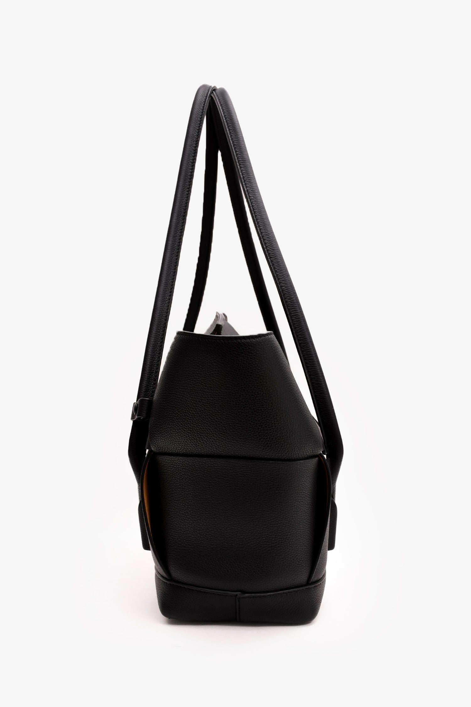 Bottega Veneta Black Intrecciato Leather Large Arco Tote