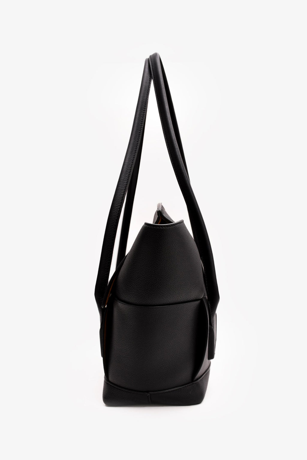 Bottega Veneta Black Intrecciato Leather Large Arco Tote