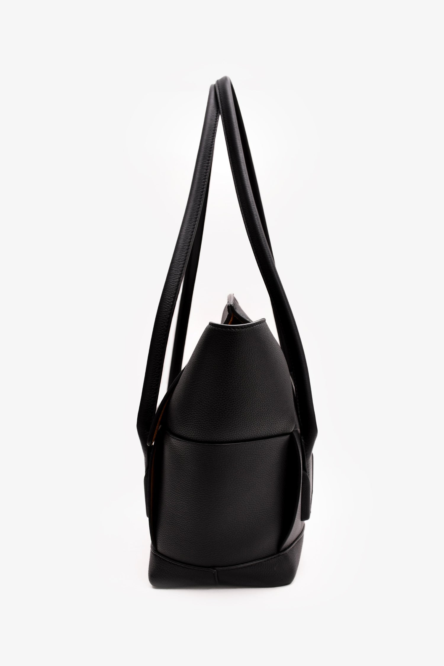 Bottega Veneta Black Intrecciato Leather Large Arco Tote