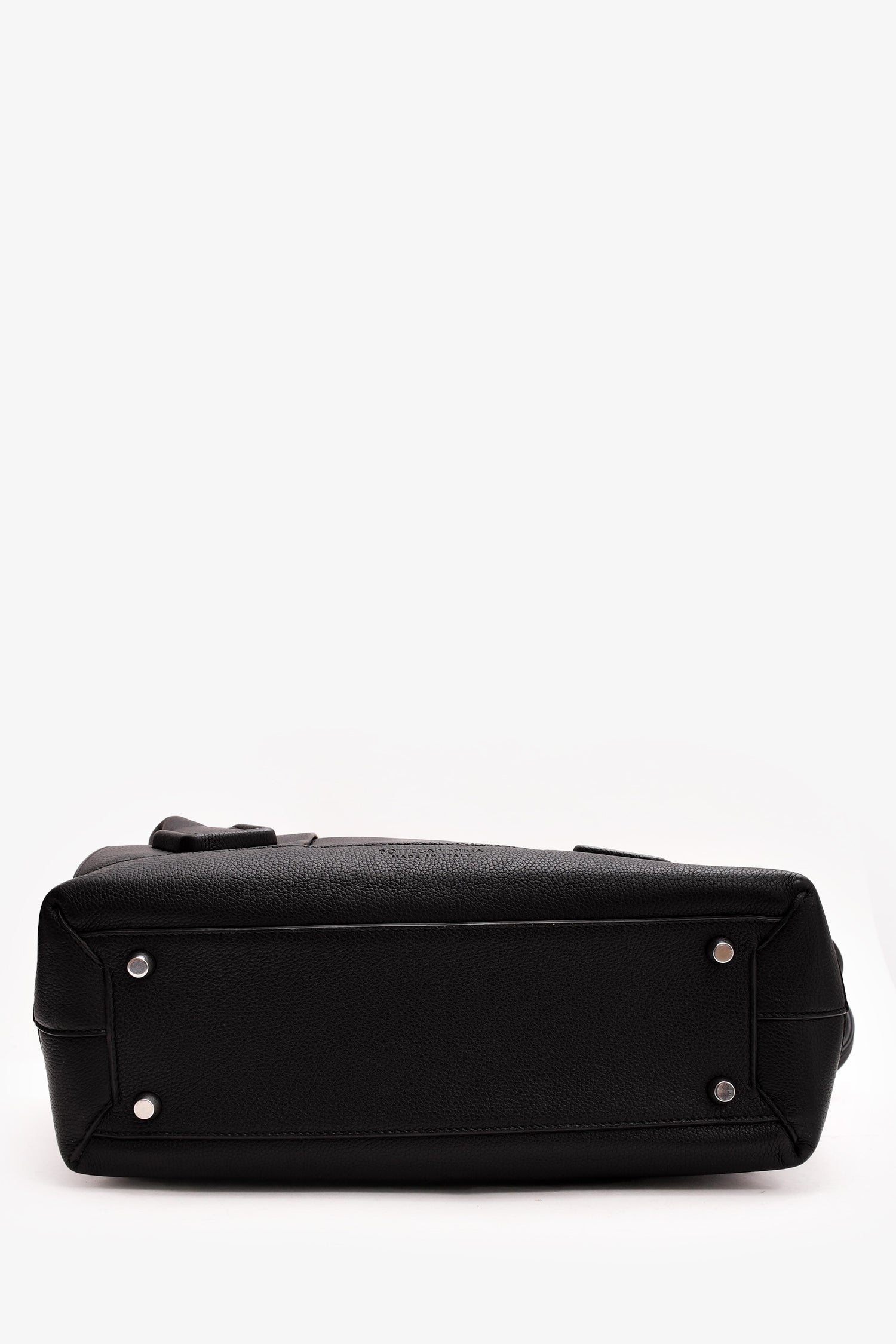 Bottega Veneta Black Intrecciato Leather Large Arco Tote