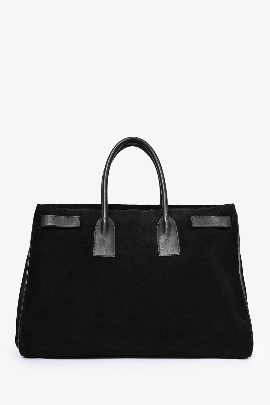 Saint Laurent Black Suede/Leather Large Sac De Jour Tote