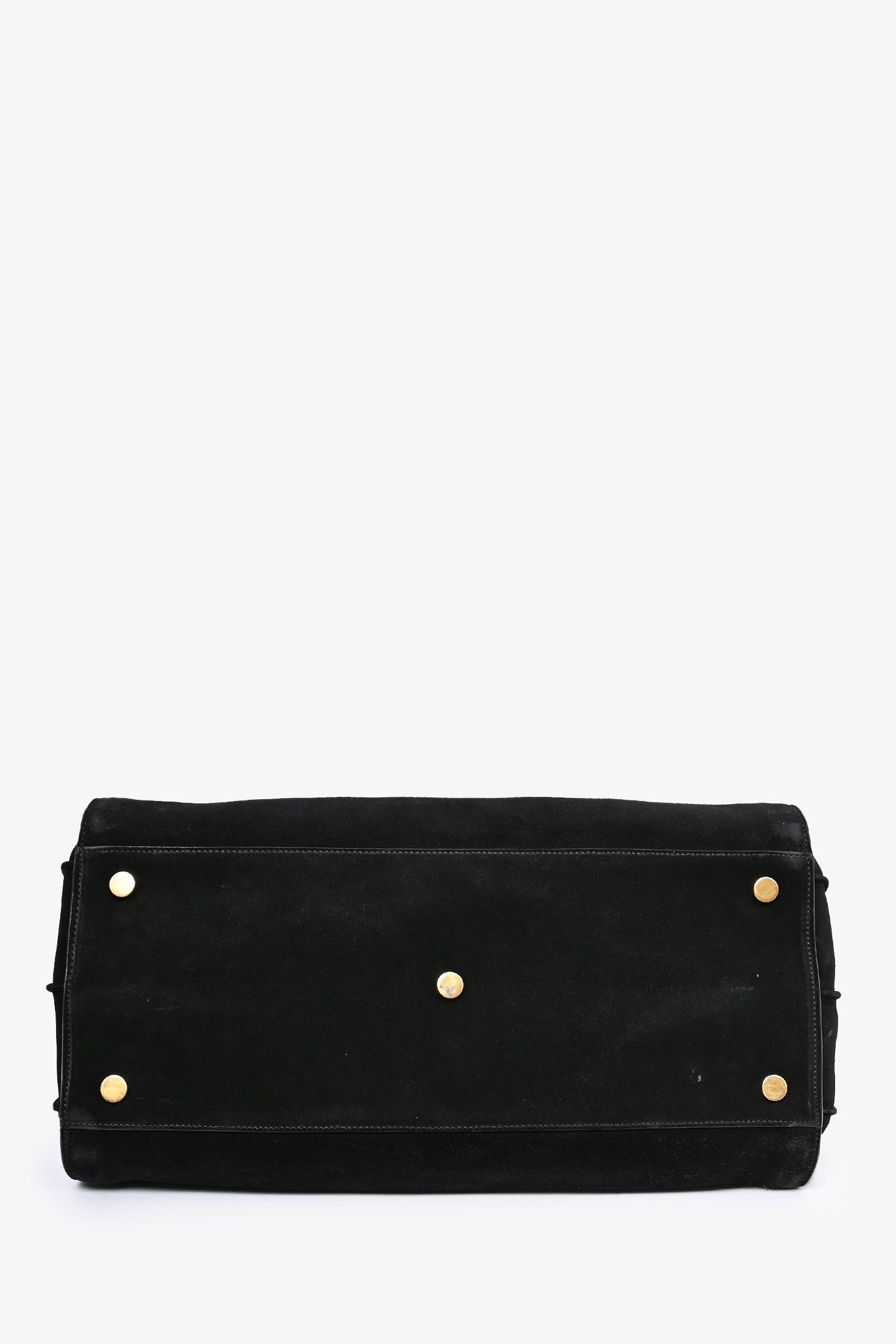 Saint Laurent Black Suede/Leather Large Sac De Jour Tote