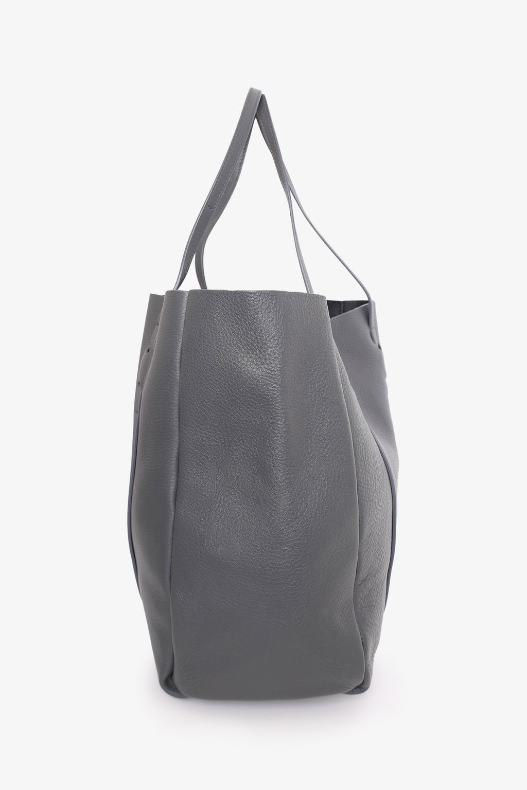 Balenciaga Grey Leather Everyday Tote with Pouch