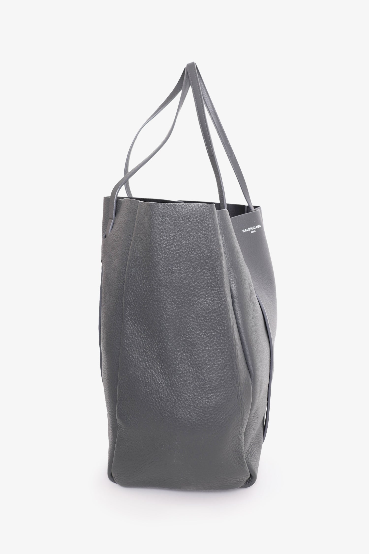 Balenciaga Grey Leather Everyday Tote with Pouch
