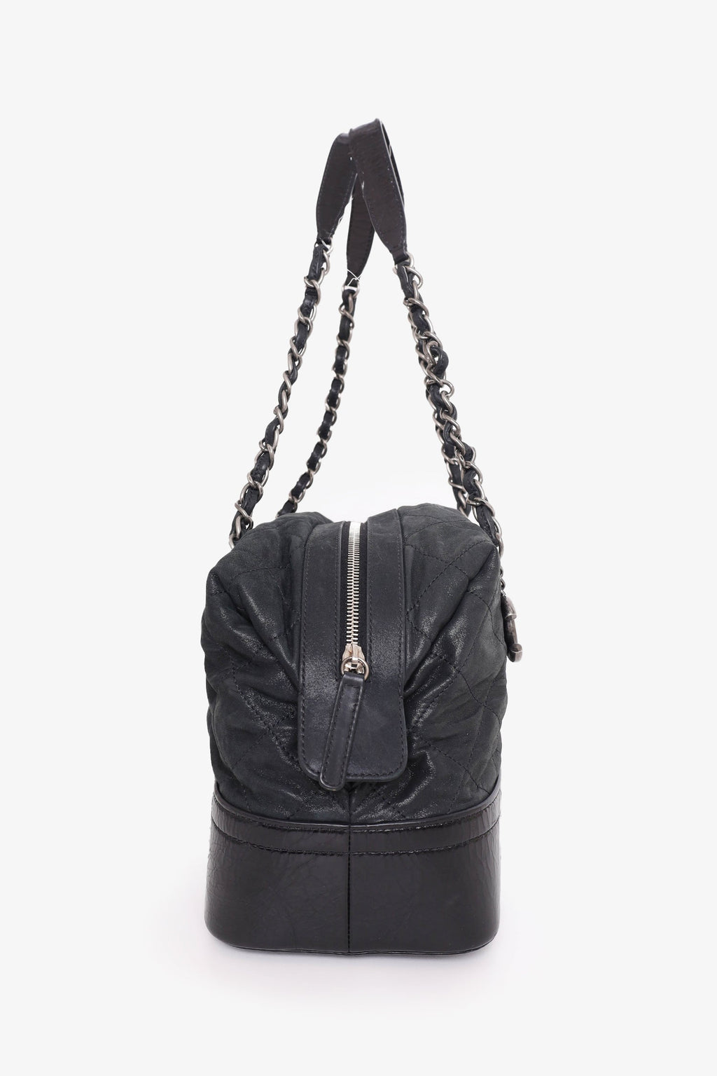 Pre-loved Chanel™ 2011 Black Leather Quilted Vip Tote