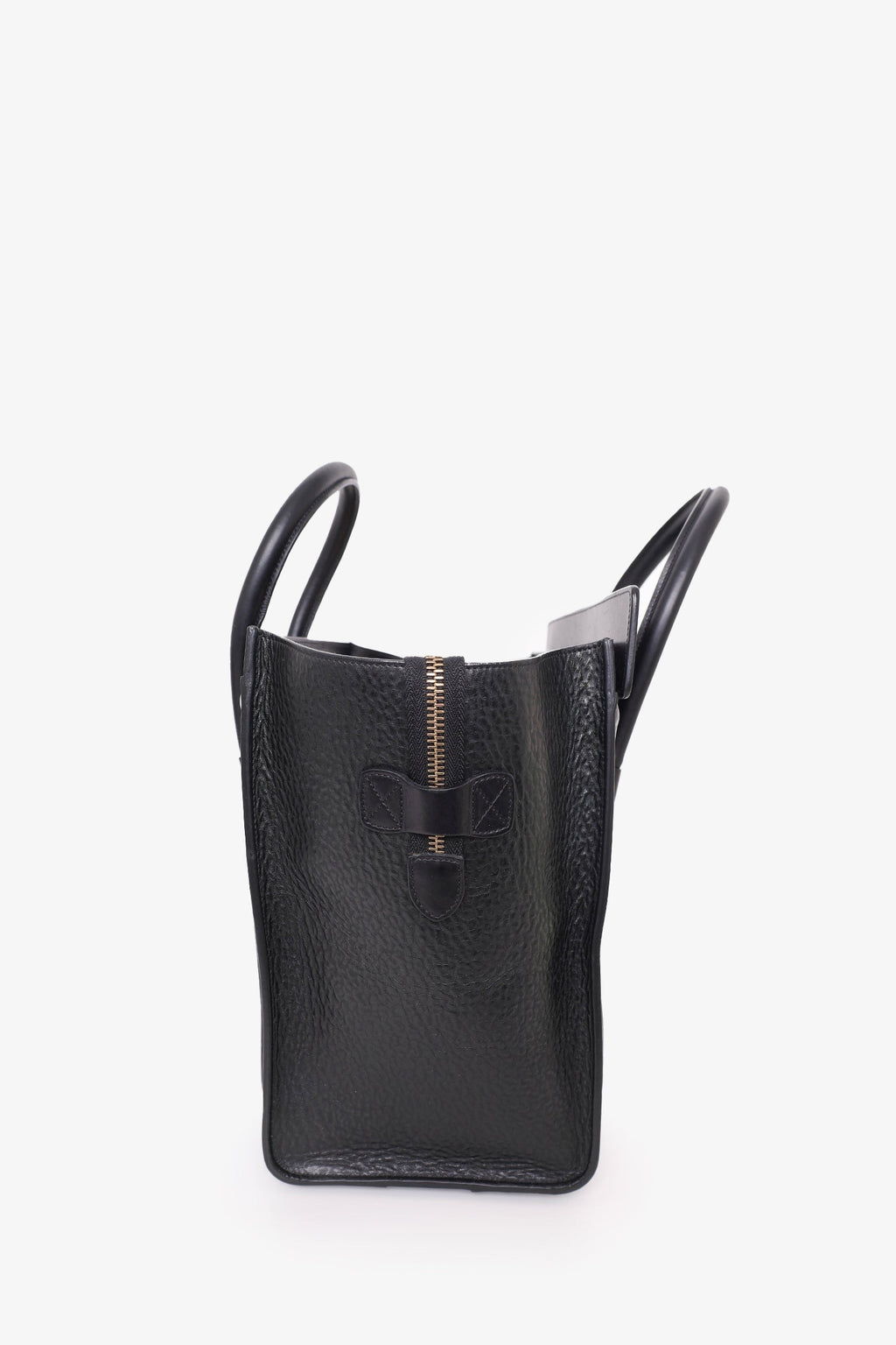 Celine Black Leather Mini Luggage Tote