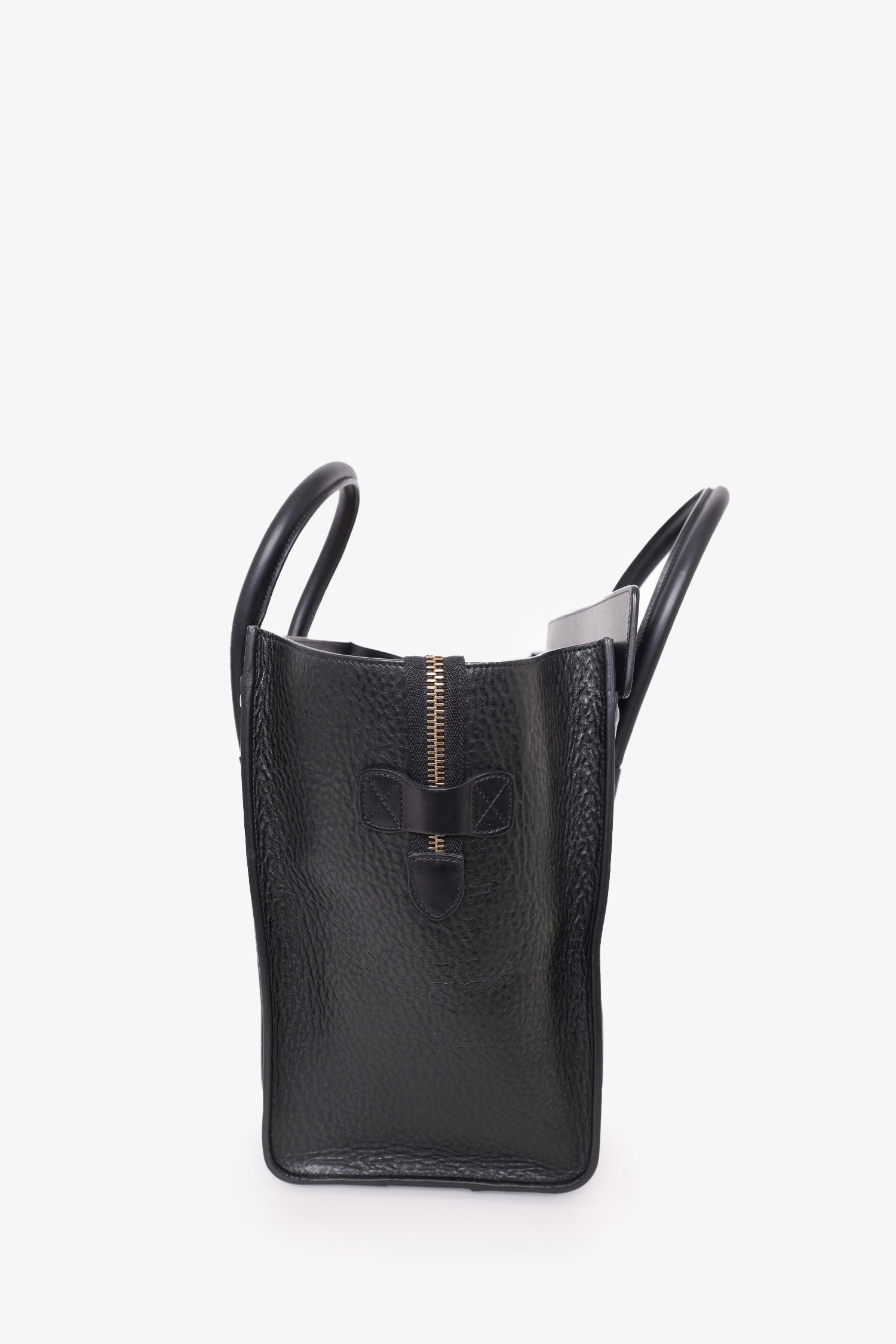 Celine Black Leather Mini Luggage Tote