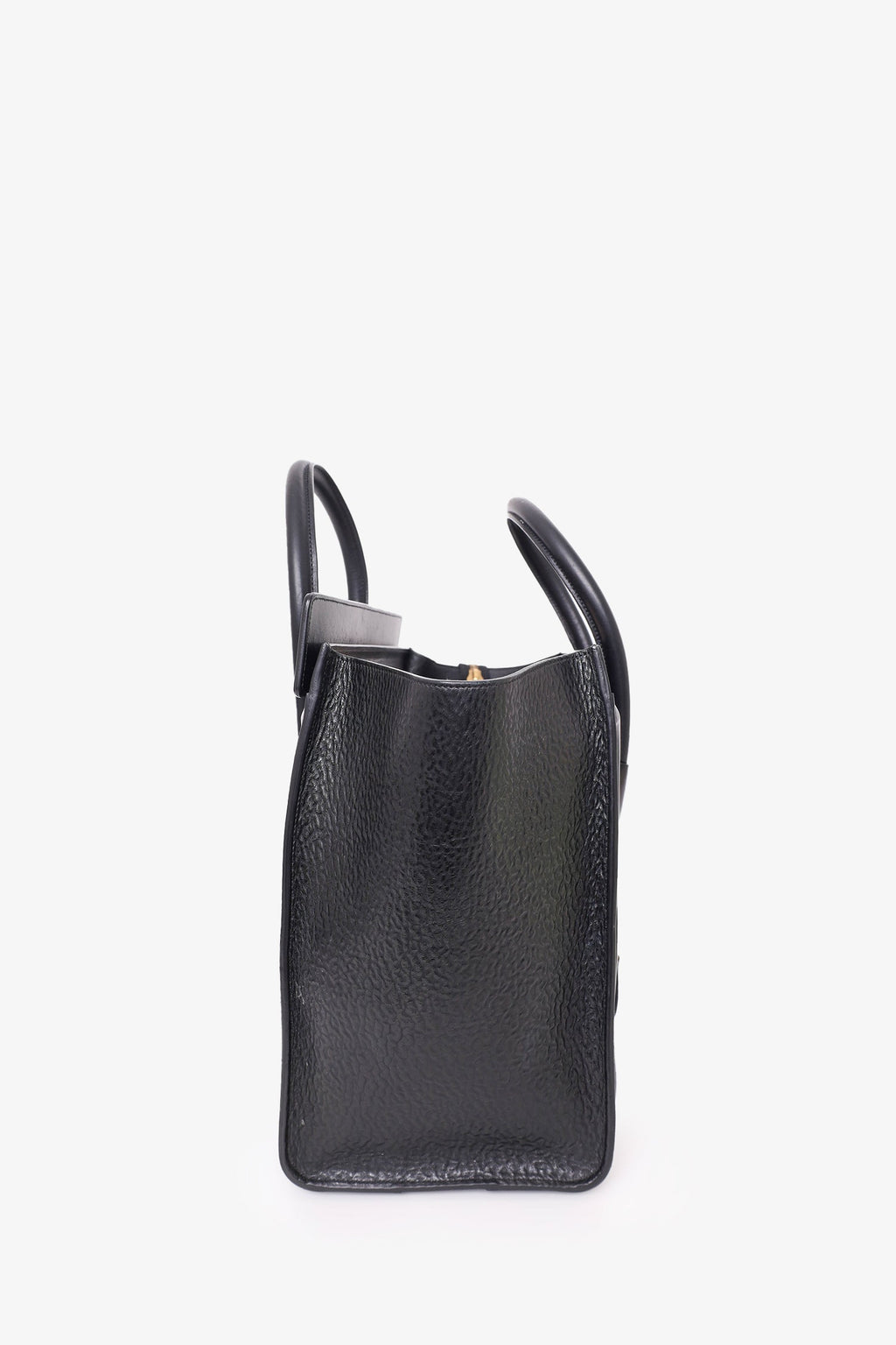 Celine Black Leather Mini Luggage Tote