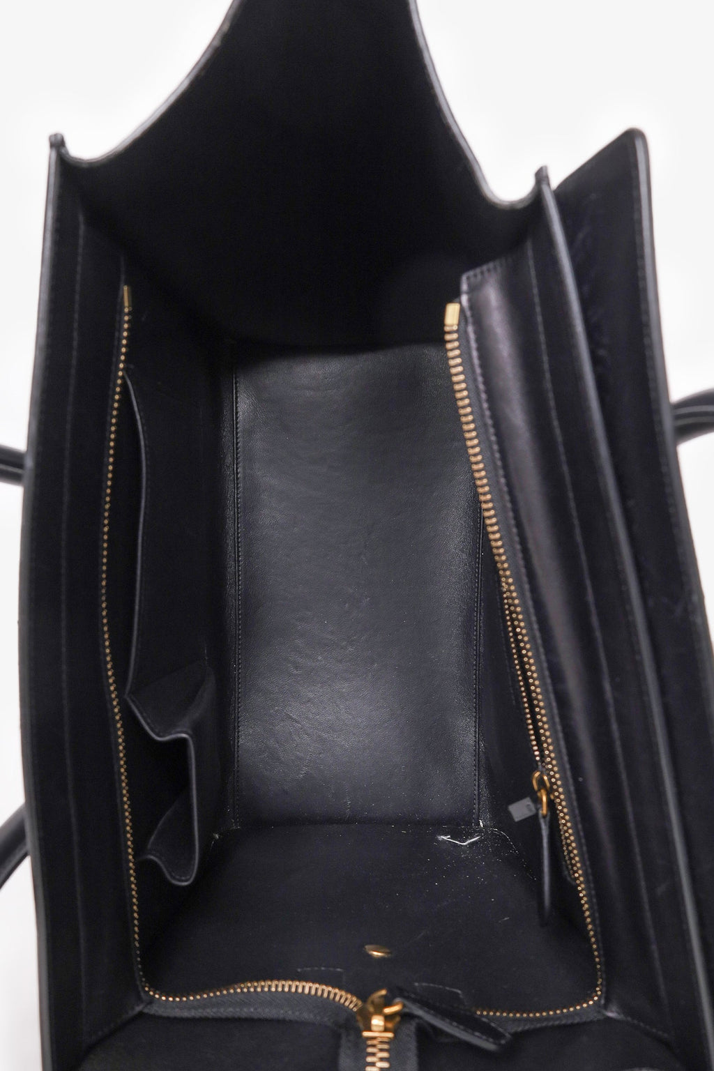 Celine Black Leather Mini Luggage Tote