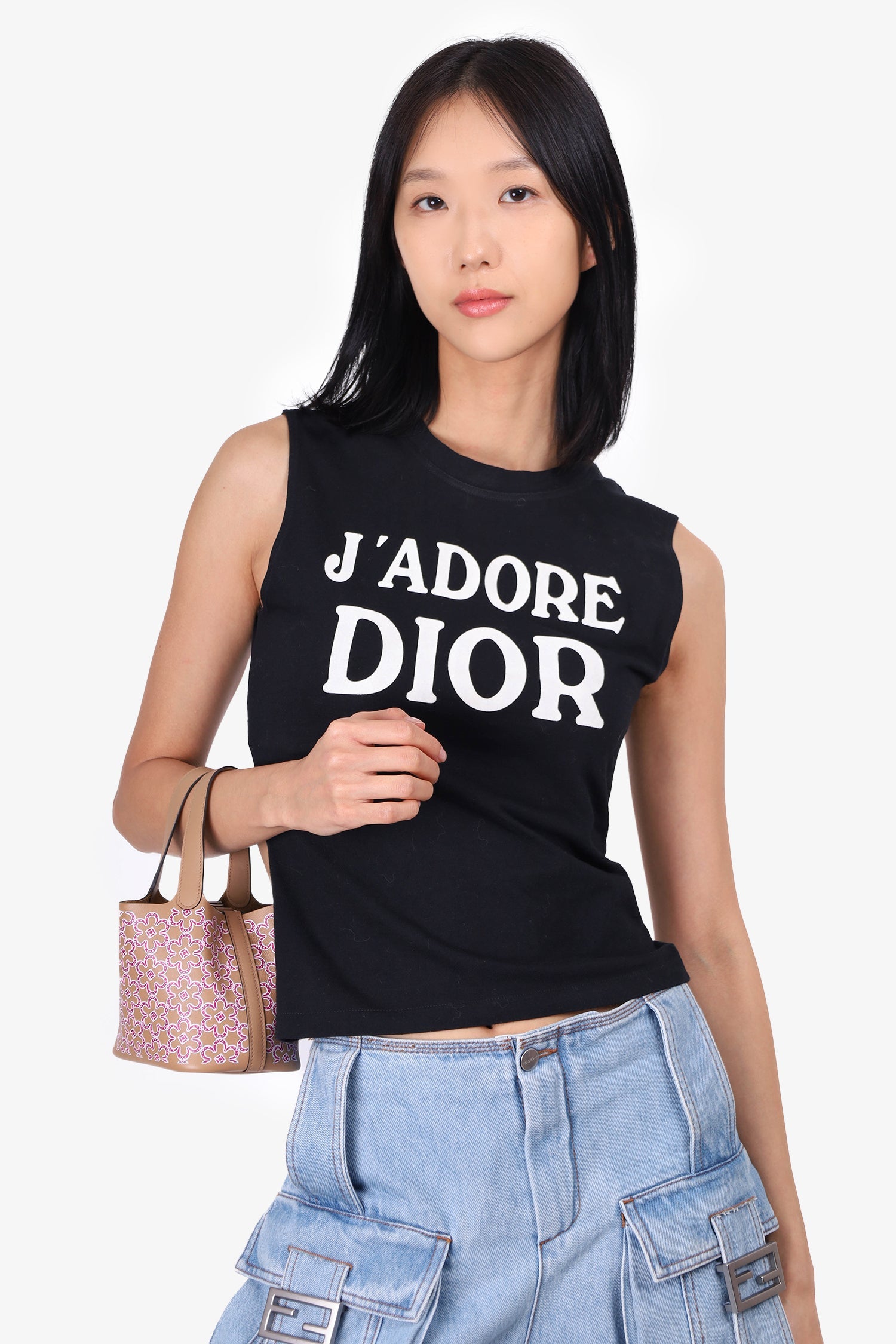 Christian Dior J'adore Black Tank Top Size 6