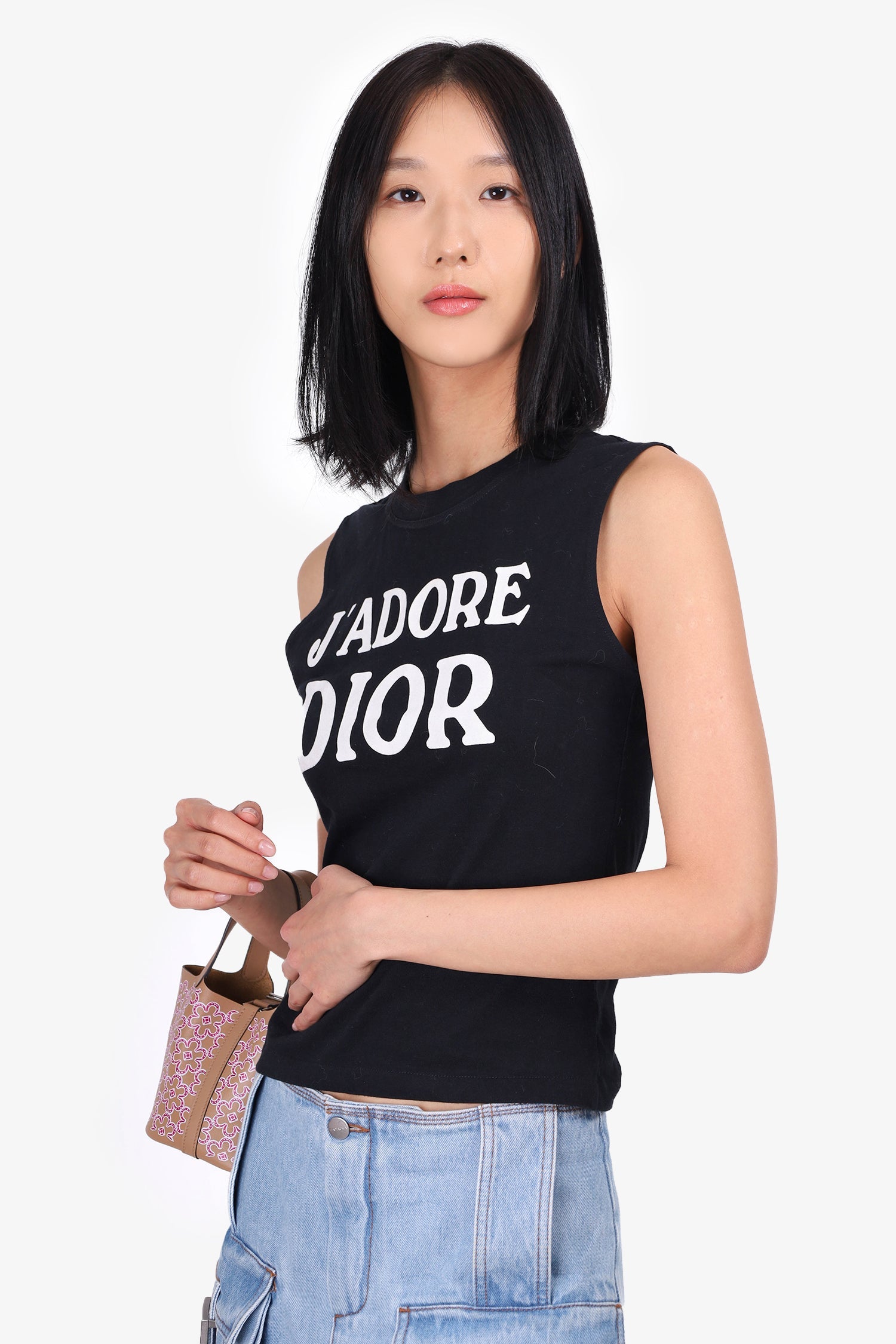 Christian Dior J'adore Black Tank Top Size 6