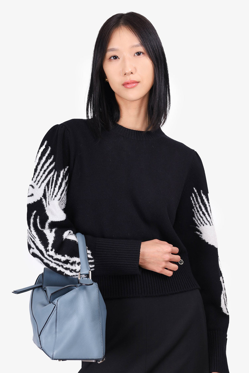 Pre-Loved Chanel™ Black Cashmere Le Chateau des Dames Sweater Size 42