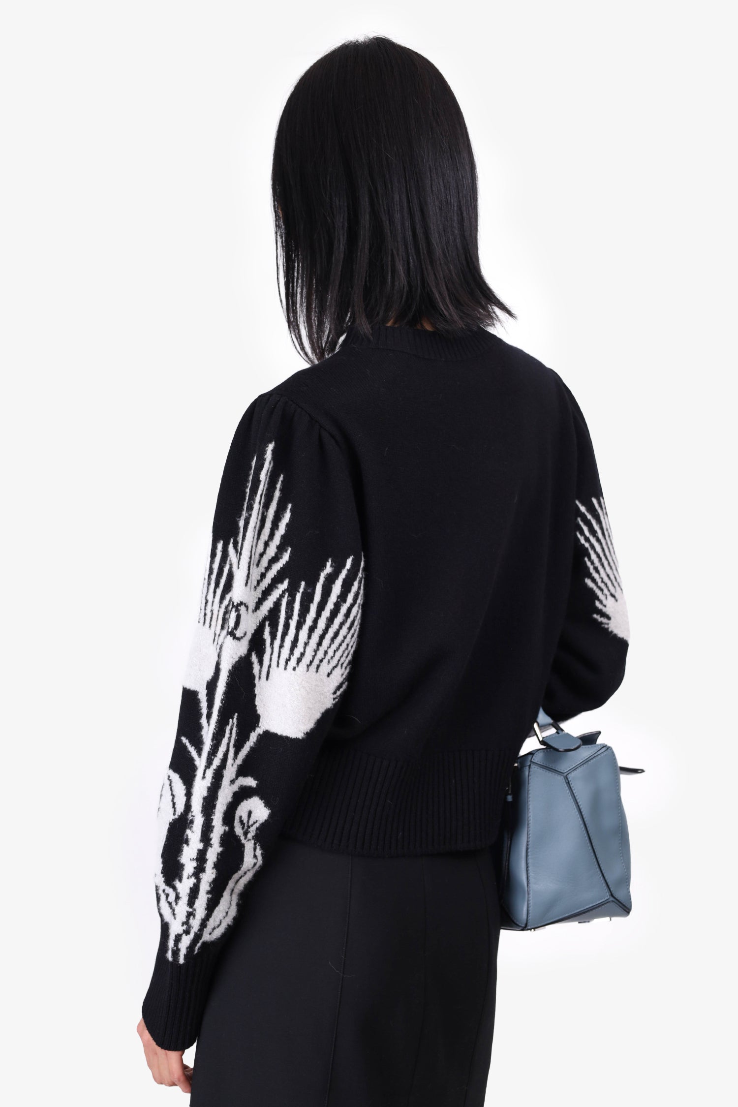 Pre-Loved Chanel™ Black Cashmere Le Chateau des Dames Sweater Size 42