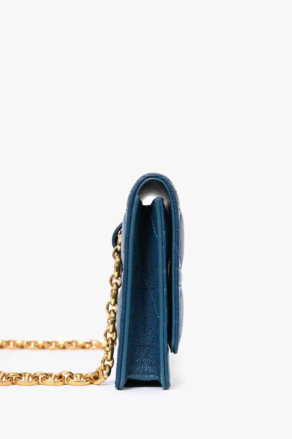 Christian Dior 2021 Teal Caro Waist Bag